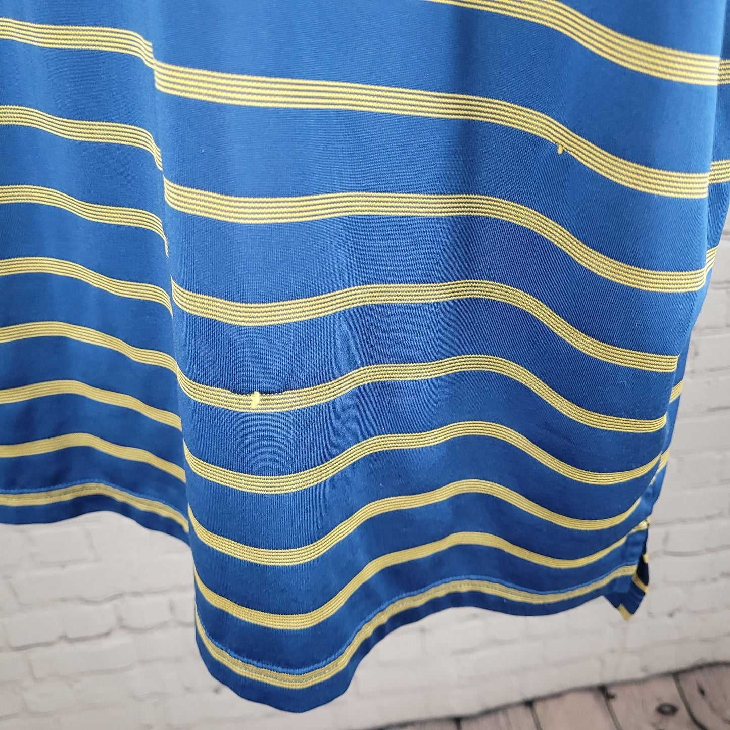 Grey Rock Cup Austin TX Blue Striped Adidas Golf Clima Cool Polo Shirt Size 2XL