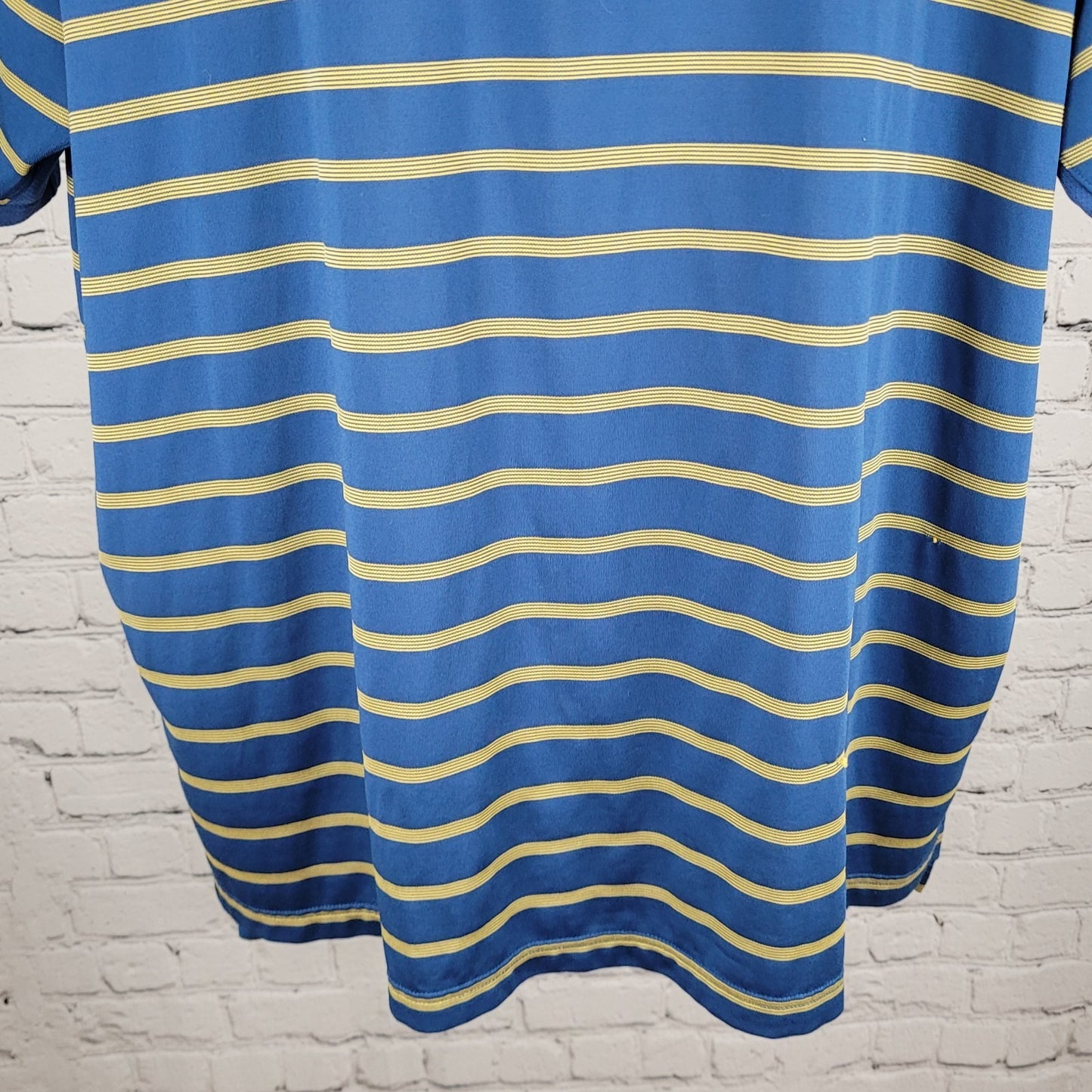 Grey Rock Cup Austin TX Blue Striped Adidas Golf Clima Cool Polo Shirt Size 2XL