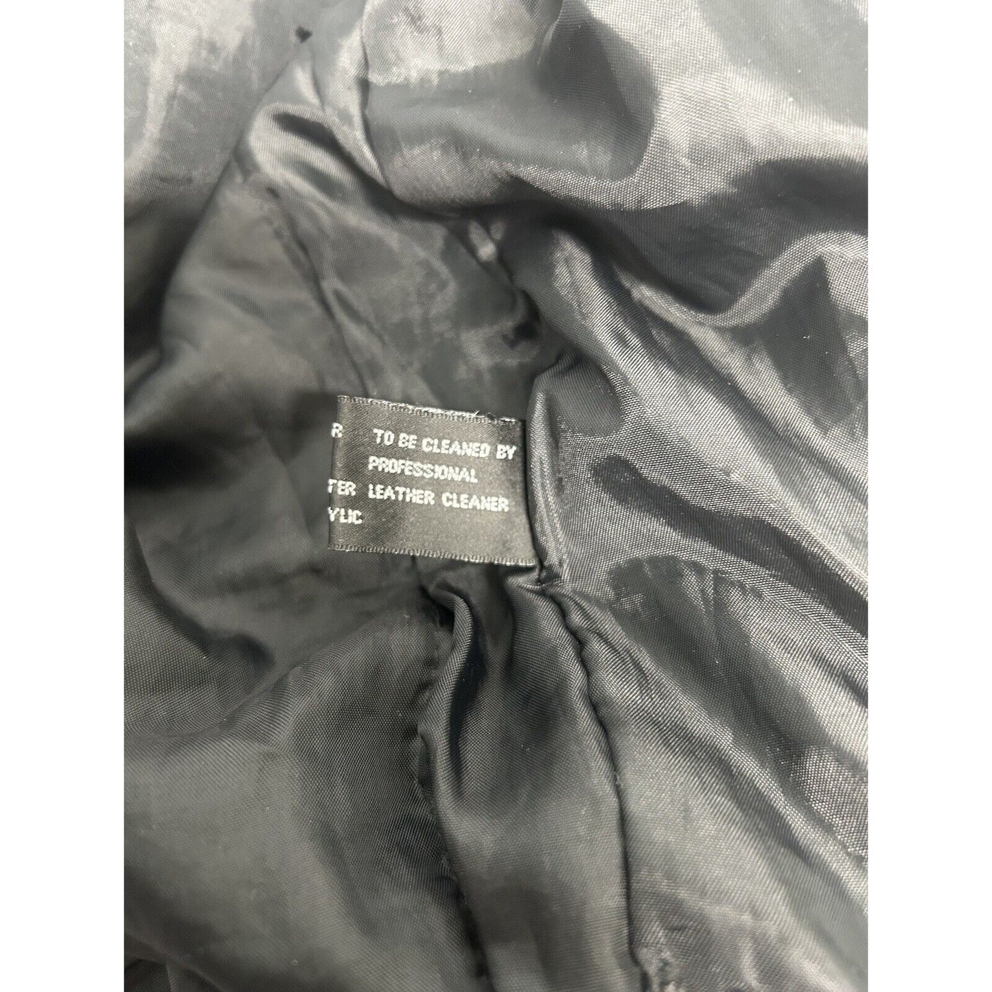 Monte Carlo Black Genuine Leather Full Zip Men’s Motorcycle Jacket Pockets M