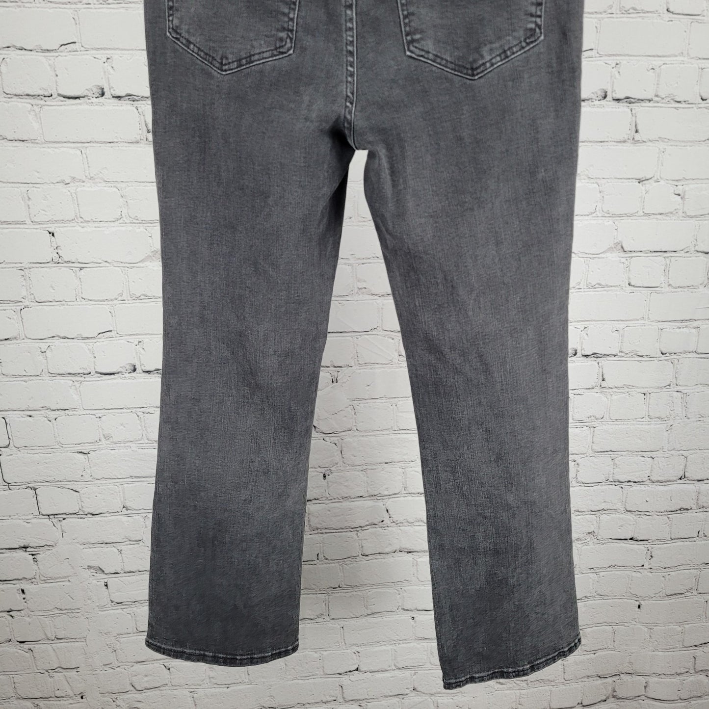 Madewell Grey Cali Demi Boot Button Fly Mid Rise Crop Denim Jeans 25 (25x26)