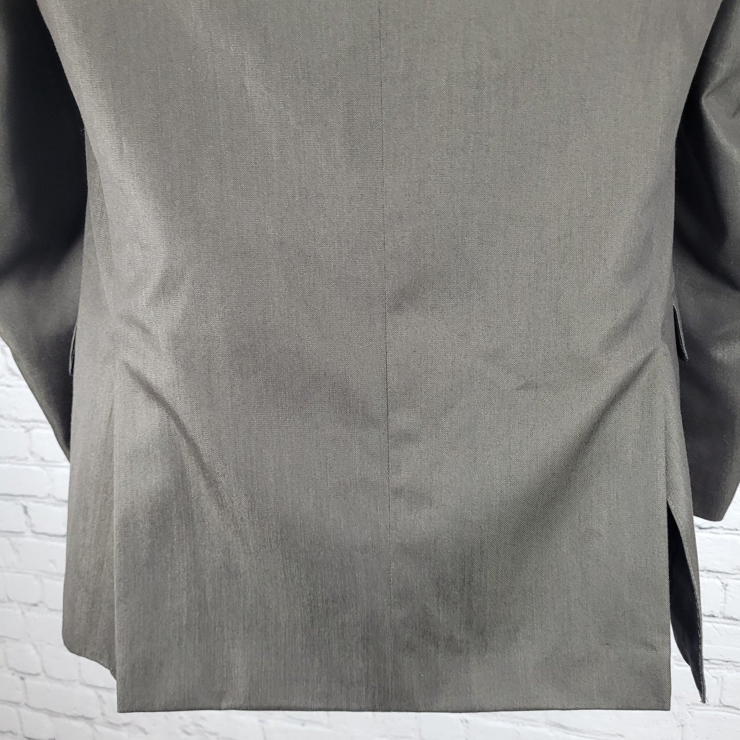 Billy London Brown 2 Button Double Vented Notch Blazer Sport Coat 36R *seam tear