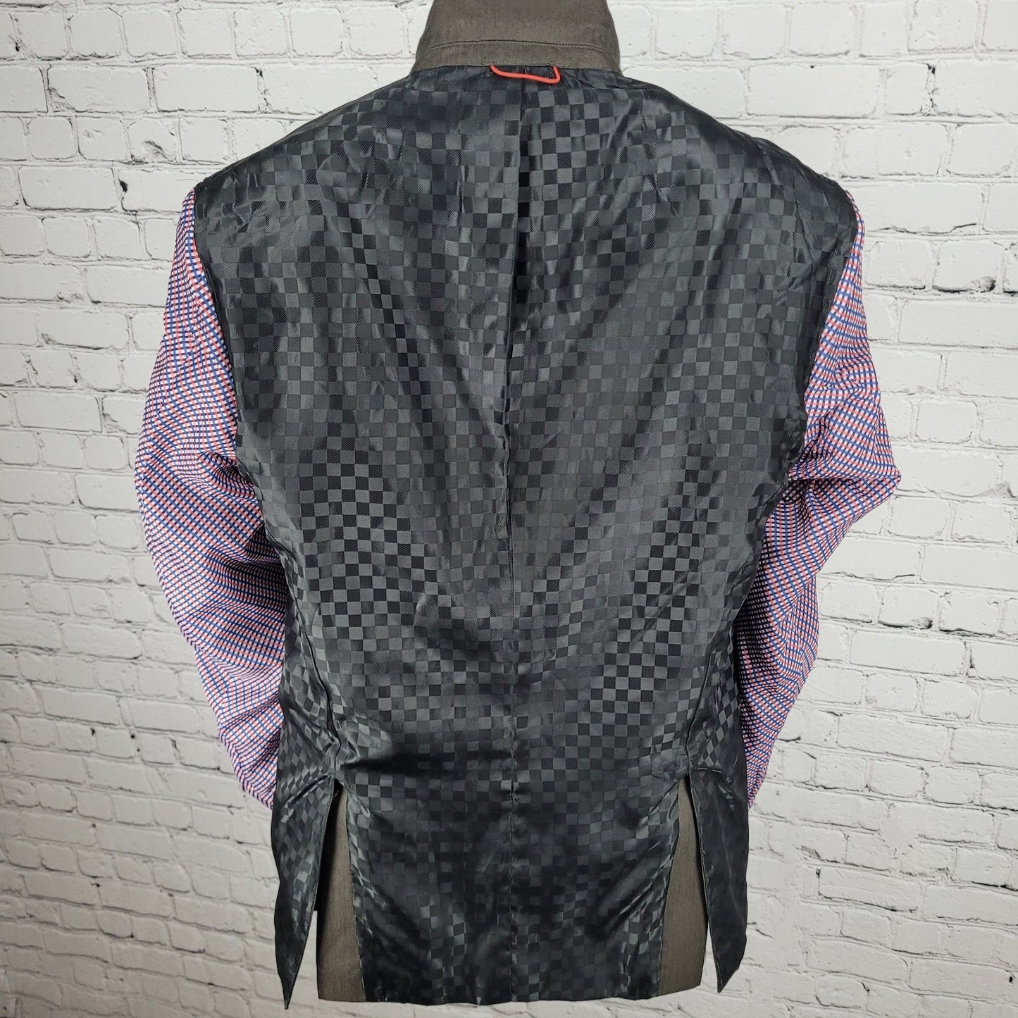 Billy London Brown 2 Button Double Vented Notch Blazer Sport Coat 36R *seam tear