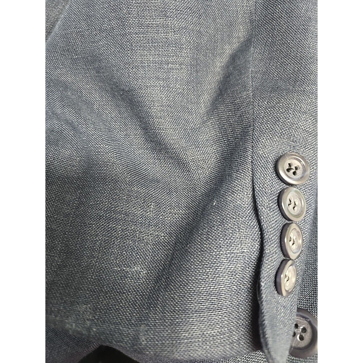 Robert Stock Blue Signature Two Button Top Notch Single Breasted Blazer 43R