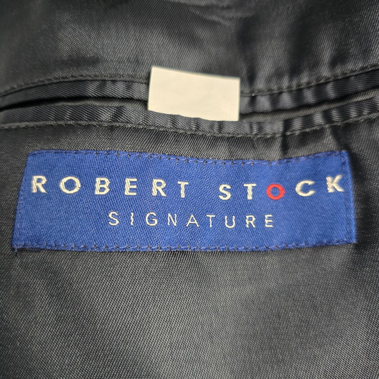 Robert Stock Blue Signature Two Button Top Notch Single Breasted Blazer 43R