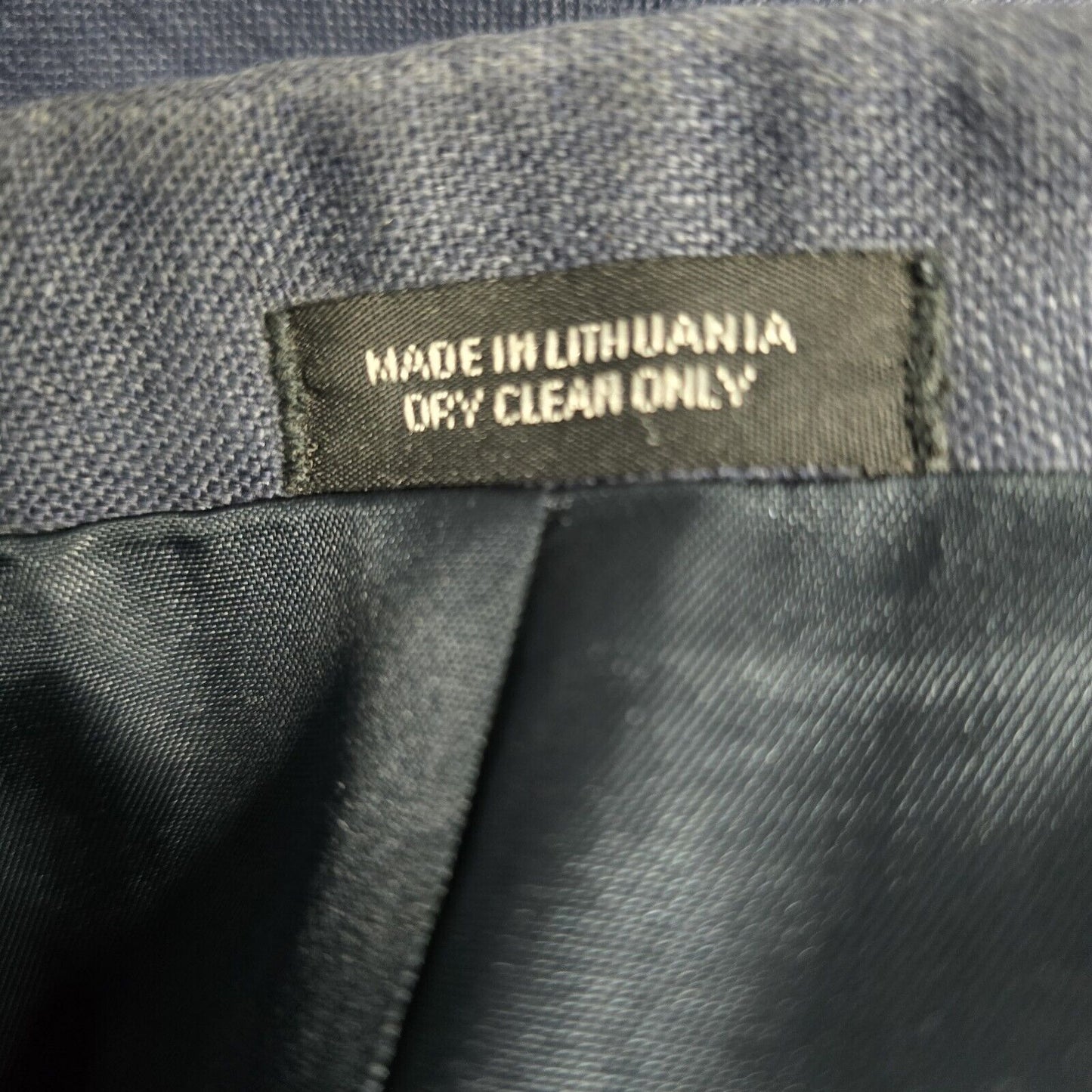 Robert Stock Blue Signature Two Button Top Notch Single Breasted Blazer 43R