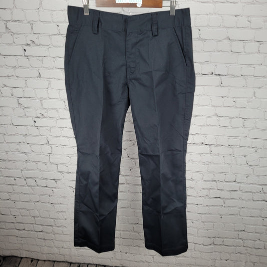 Tesla Black High Rise Straight Leg Workwear Chino Pants Size 12 (33x30)