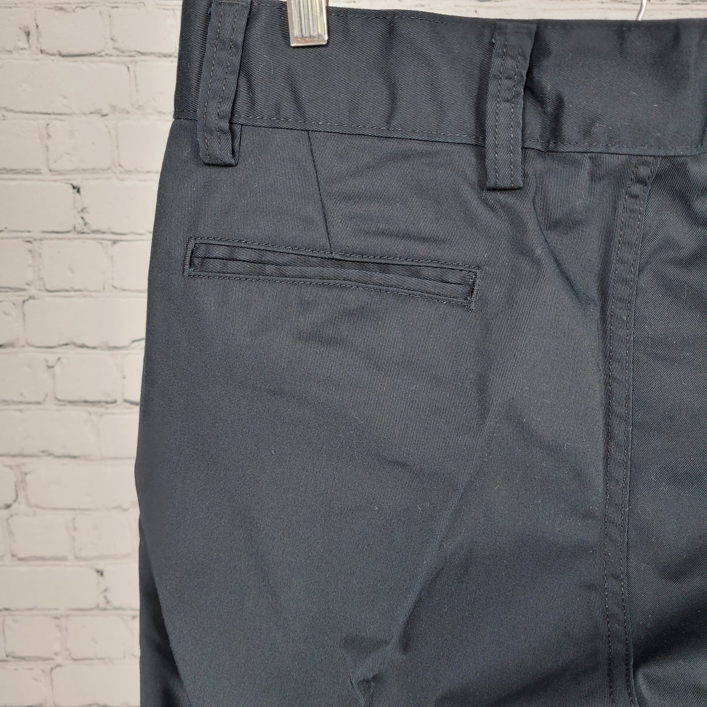 Tesla Black High Rise Straight Leg Workwear Chino Pants Size 12 (33x30)