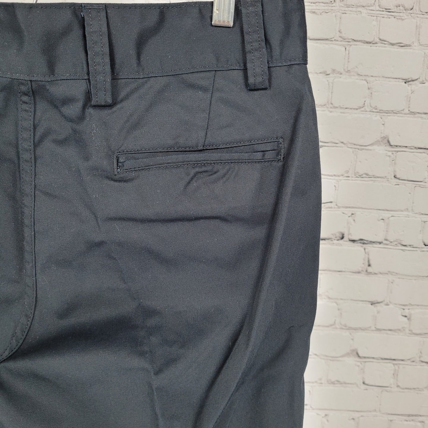 Tesla Black High Rise Straight Leg Workwear Chino Pants Size 12 (33x30)