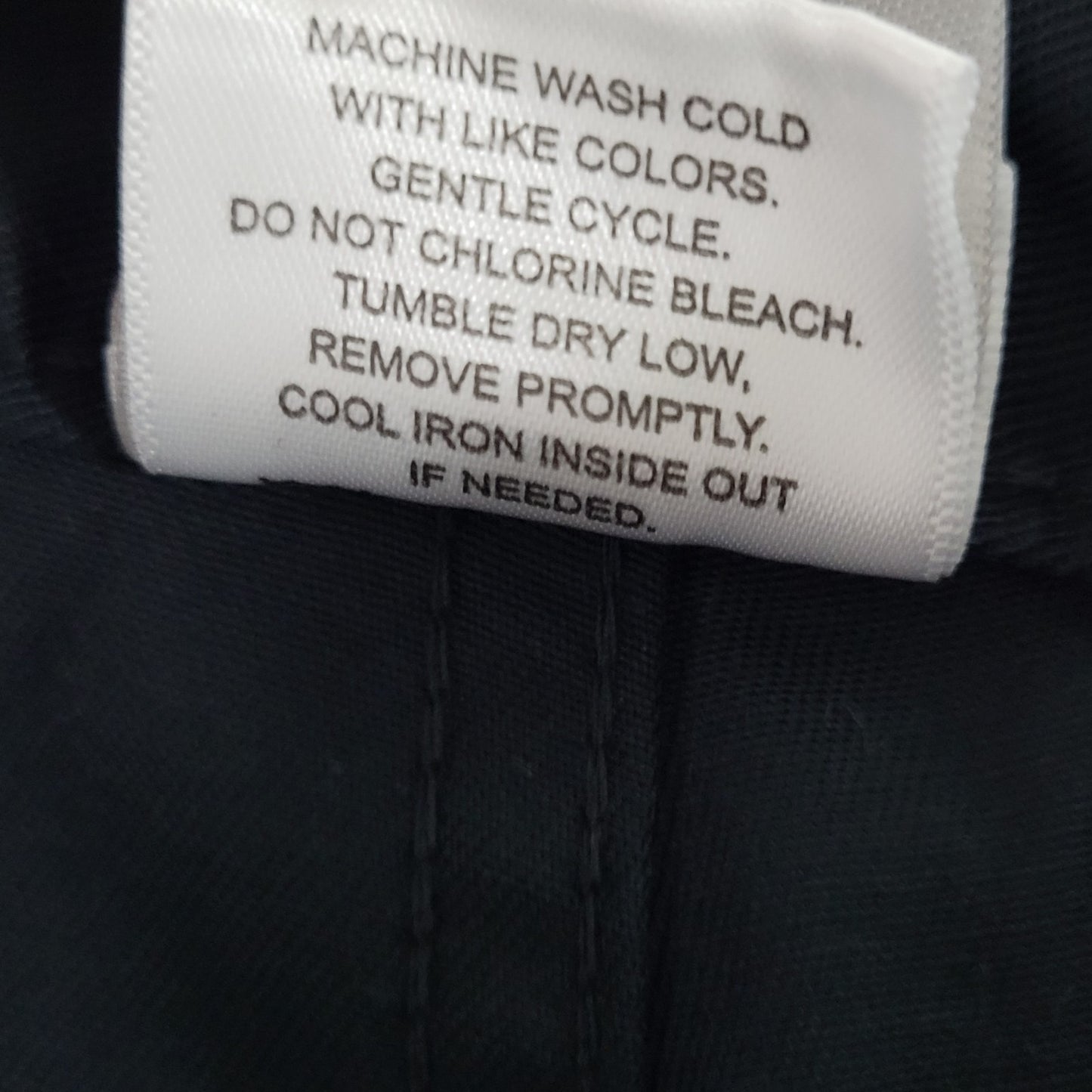 Tesla Black High Rise Straight Leg Workwear Chino Pants Size 12 (33x30)