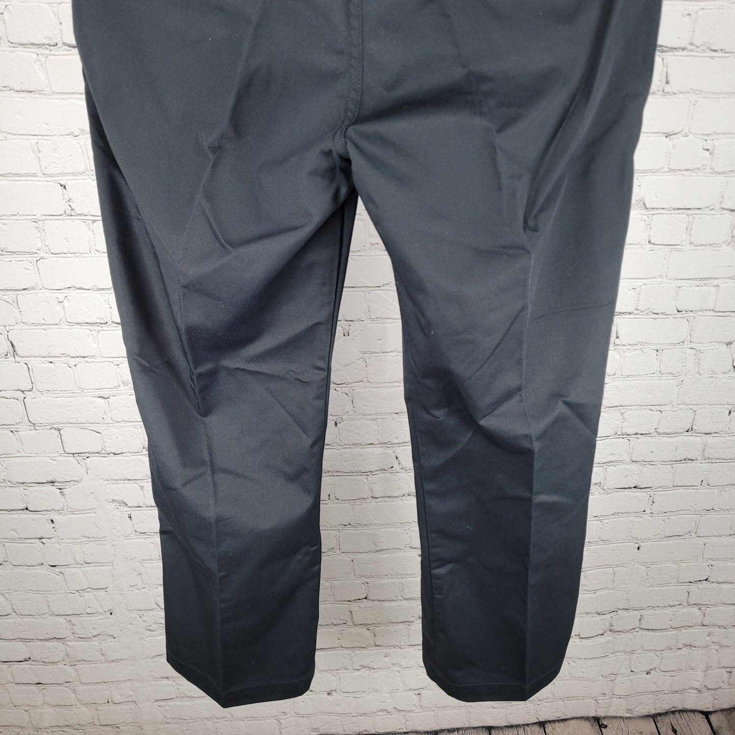 Tesla Black High Rise Straight Leg Workwear Chino Pants Size 12 (33x30)