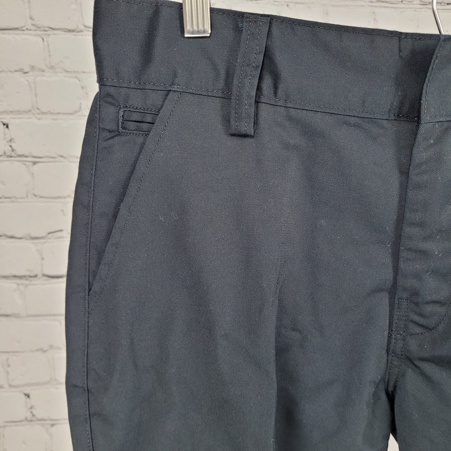 Tesla Black High Rise Straight Leg Workwear Chino Pants Size 12 (33x30)
