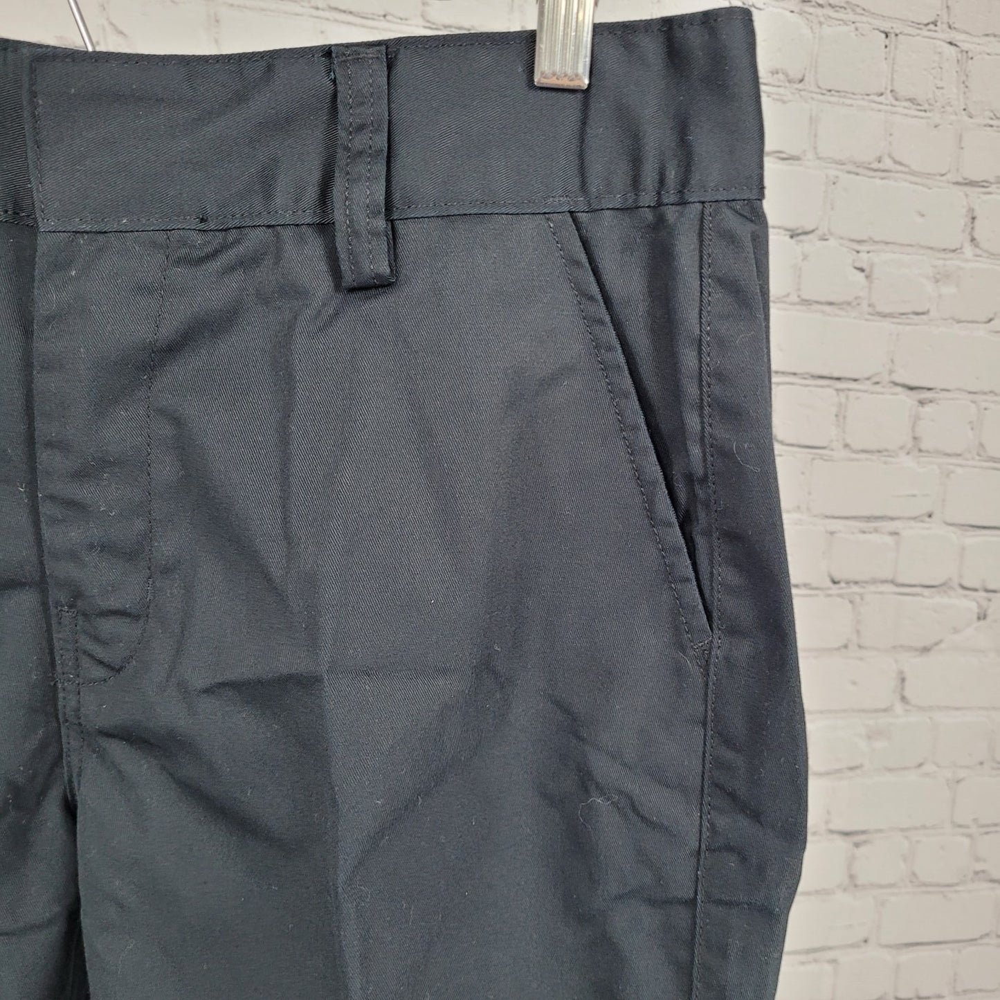 Tesla Black High Rise Straight Leg Workwear Chino Pants Size 12 (33x30)