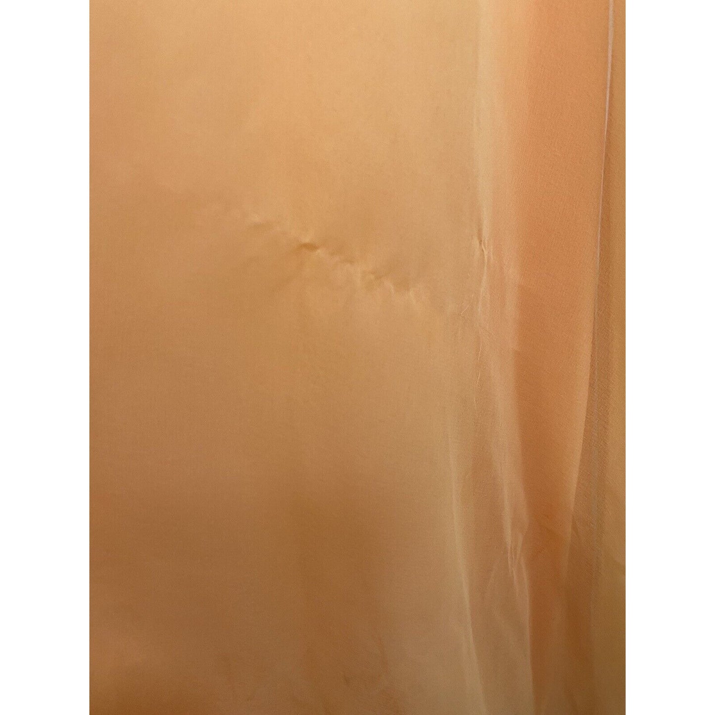VTG Lee Jordan Orange Long High Neck Back Zip Lined Sheer Sleeve Dress M