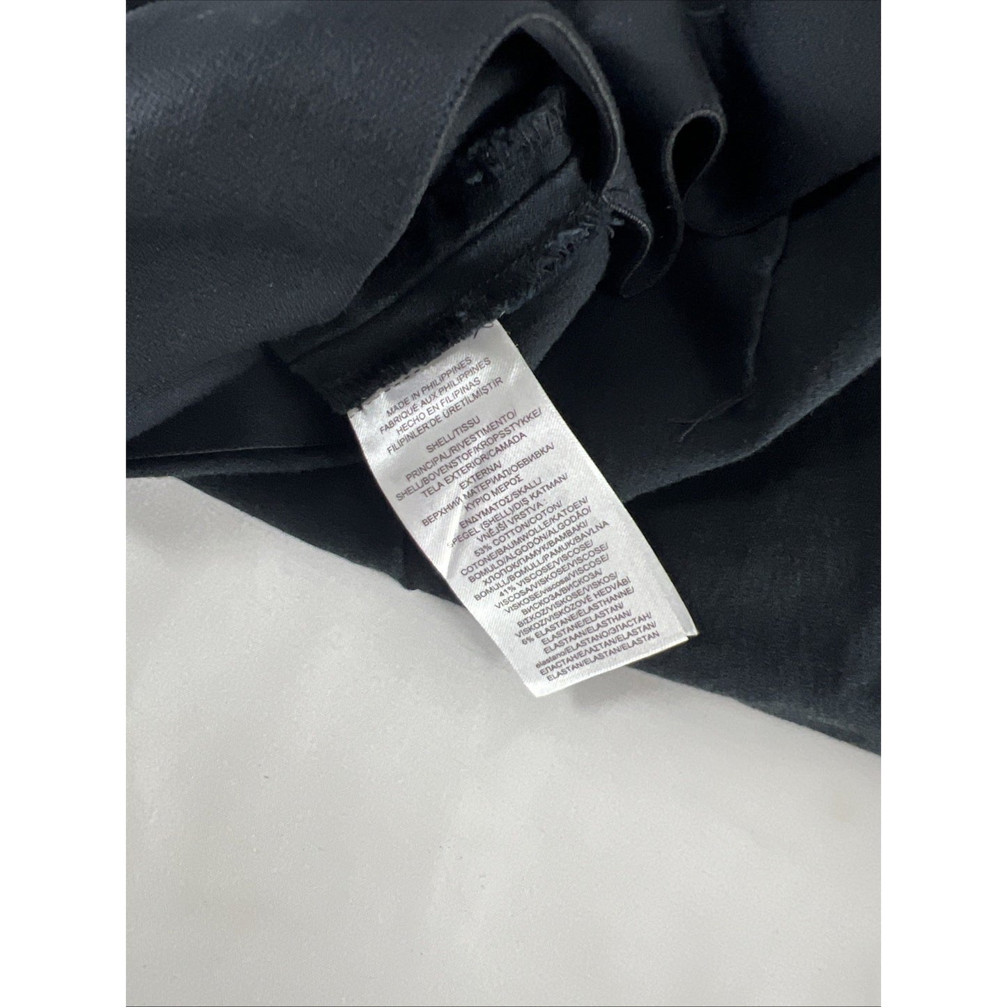 Lauren Ralph Lauren Black Flat Front Side Zip Hi-Rise Tapered Dress Pants 14