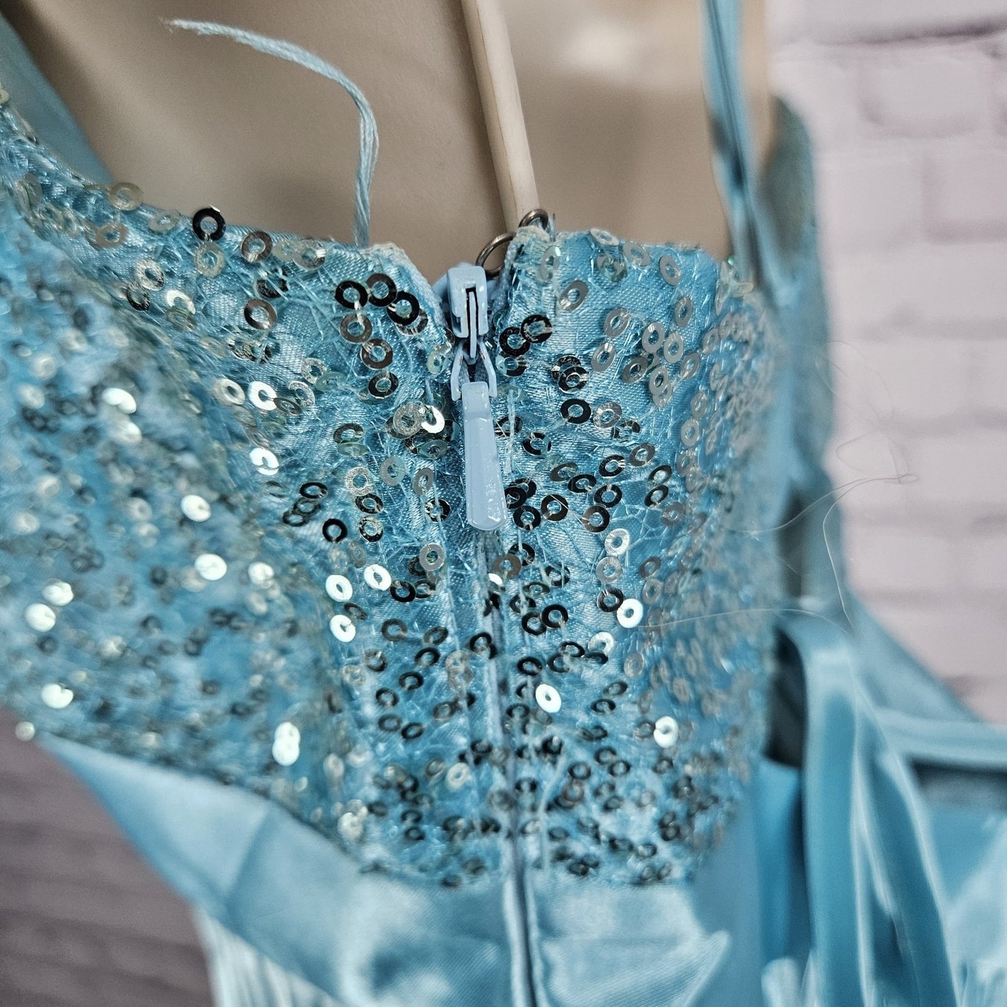 Jessica McClintock Gunne Sax Accordion  Strappy Back Sequin Short Dress USA 11