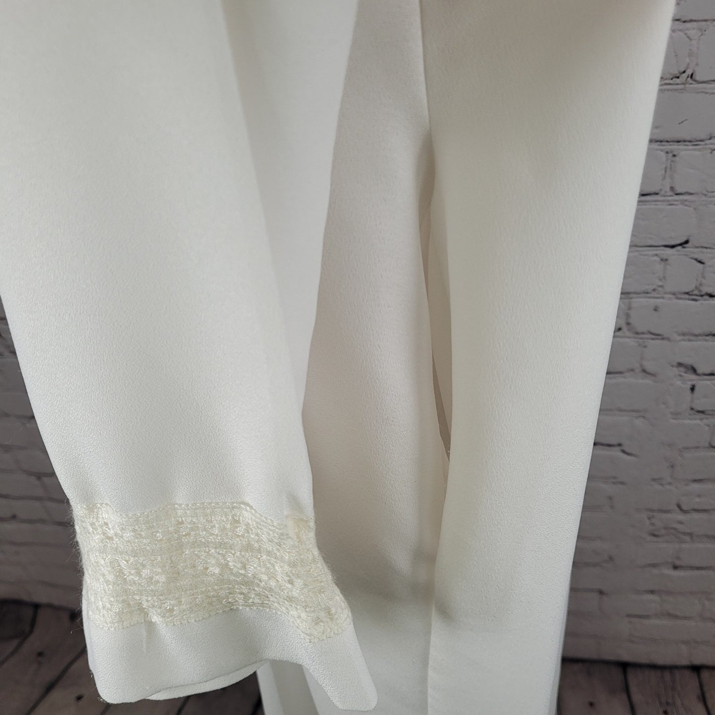 VTG Collegiate Cap & Gown White Lace Trim Clergy Robe Alb USA Made Size 55-42-32