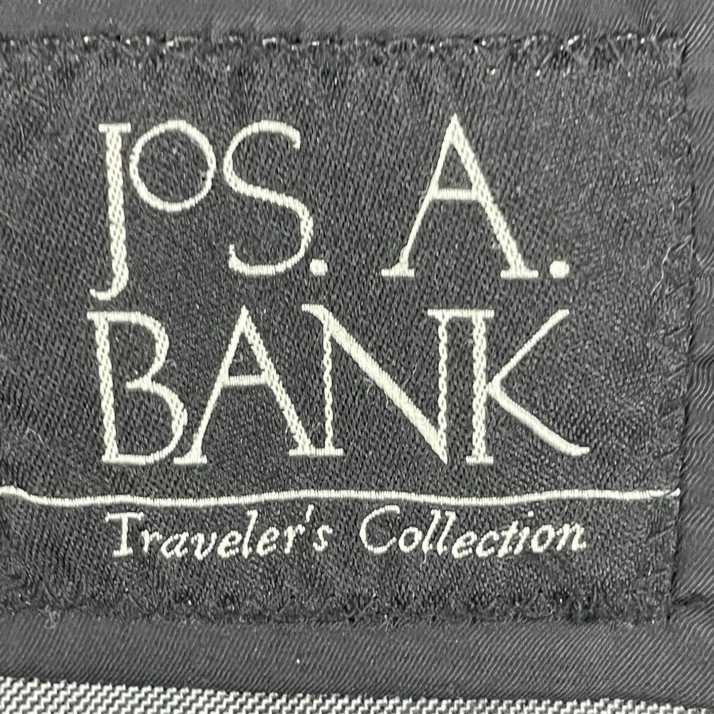 Jos A Bank Grey Wool Tailored Fit Travelers Collection Blazer Sport Coat 40L