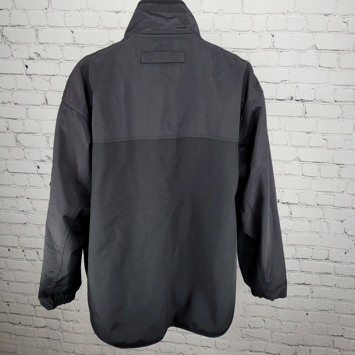 Duluth Trading Black Tradesmen Cargo Utility Fleece Lined Workwear Zip Jacket XL