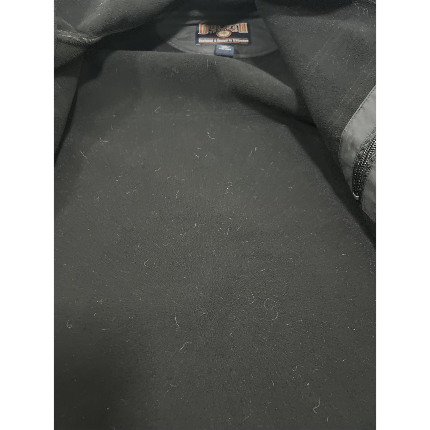 Duluth Trading Black Tradesmen Cargo Utility Fleece Lined Workwear Zip Jacket XL