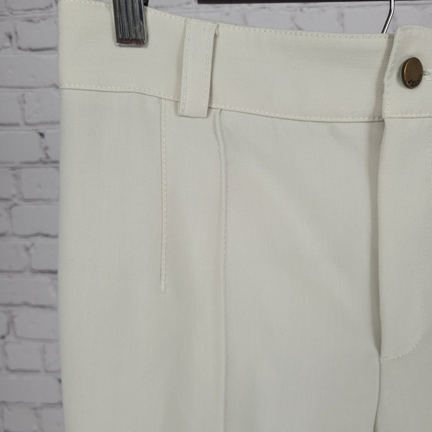 Zara Beige High Rise Straight Leg Stretch Dress Pants Size Medium M (30x31)