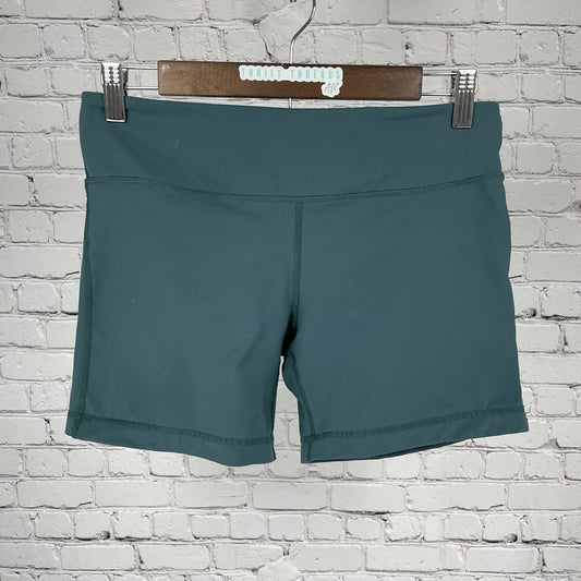 IAB MFG Green Compression Stretch Workout Activewear Shorts Size 8 Medium M