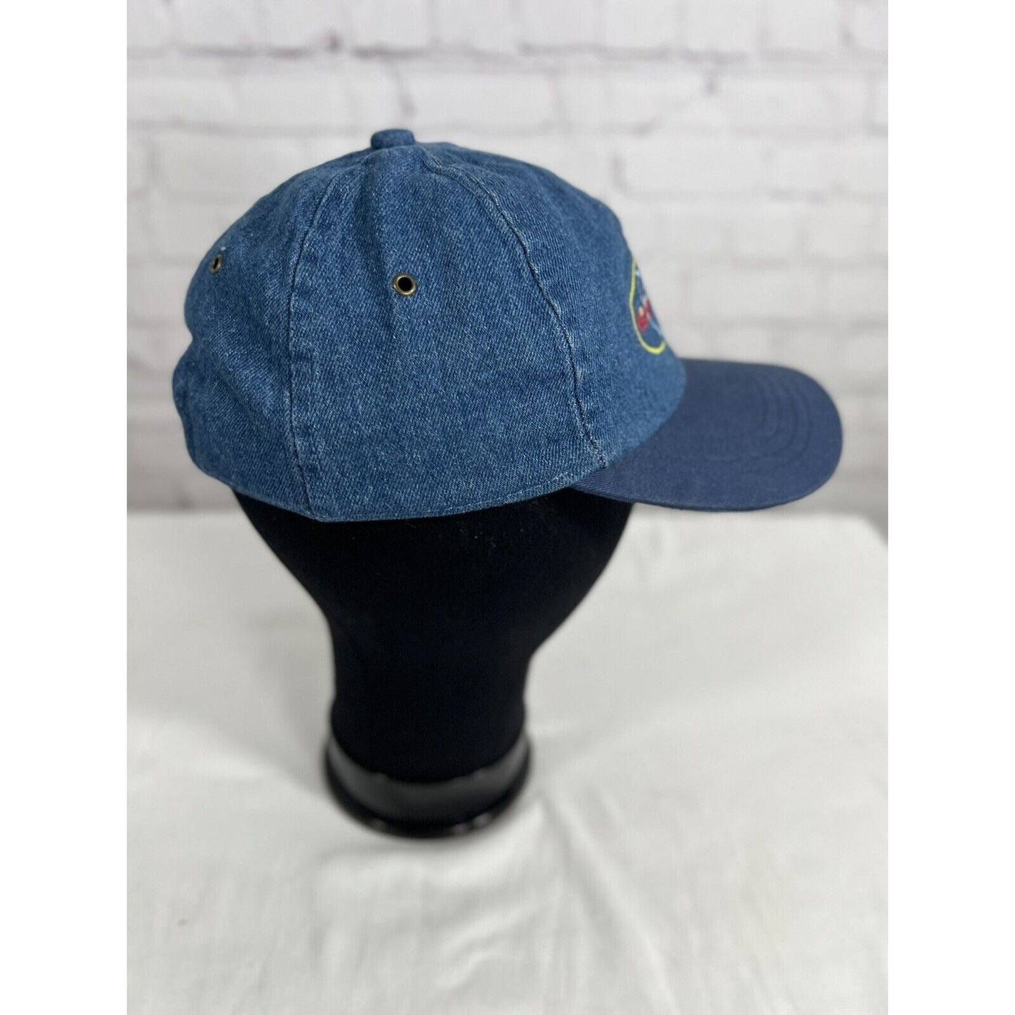 Vintage Mickey Mouse Unlimited Denim Hat Cap Stretch One Size Unisex Disney