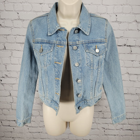 BDG Urban Outfitters Blue Denim 100% Cotton Buttoned Jean Jacket Size Small S