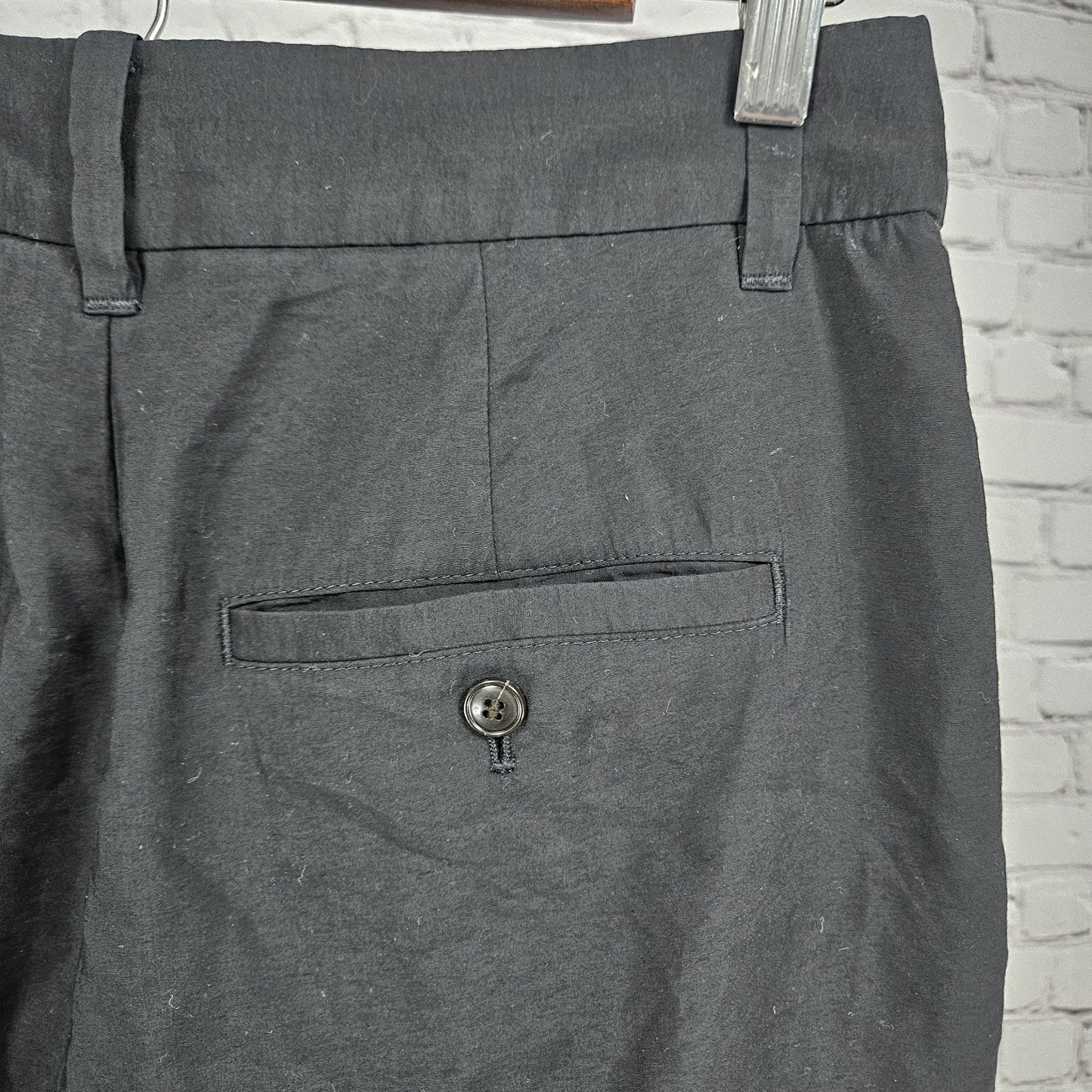 Madewell Black Pleated Front Wide Leg High Rise Lightweight Pants 6 (29x27)