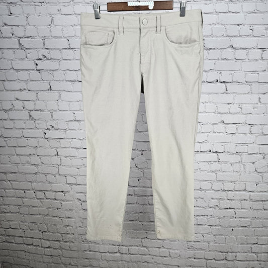 Bonobos Golf Beige Slim Straight Stretch Zip Pocket Mid Rise Casual Pants 33x30