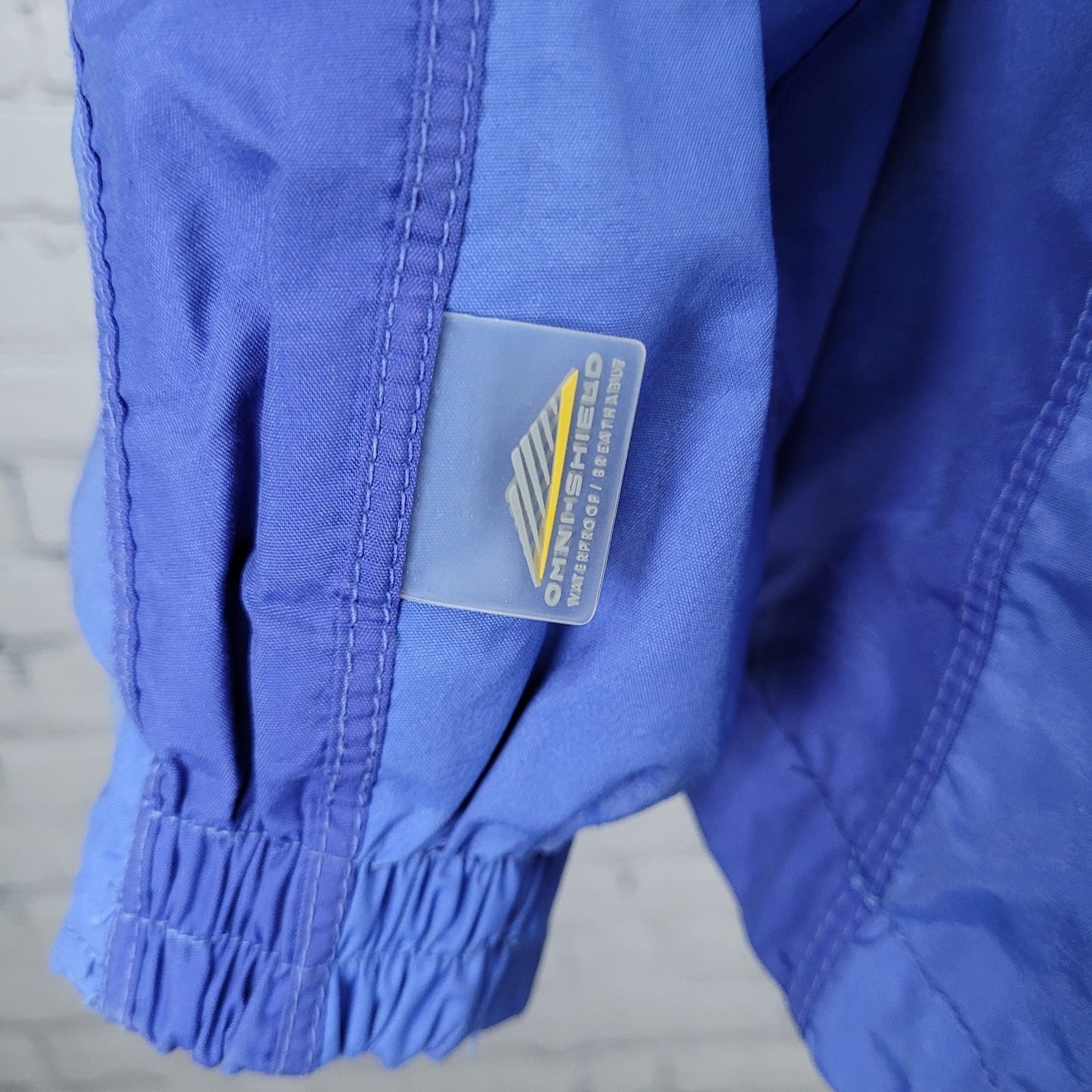 Columbia Blue Vertex Omni Shield Bugaboo Hooded Waterproof Jacket Size Medium M