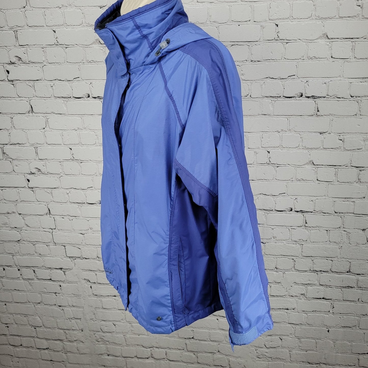 Columbia Blue Vertex Omni Shield Bugaboo Hooded Waterproof Jacket Size Medium M