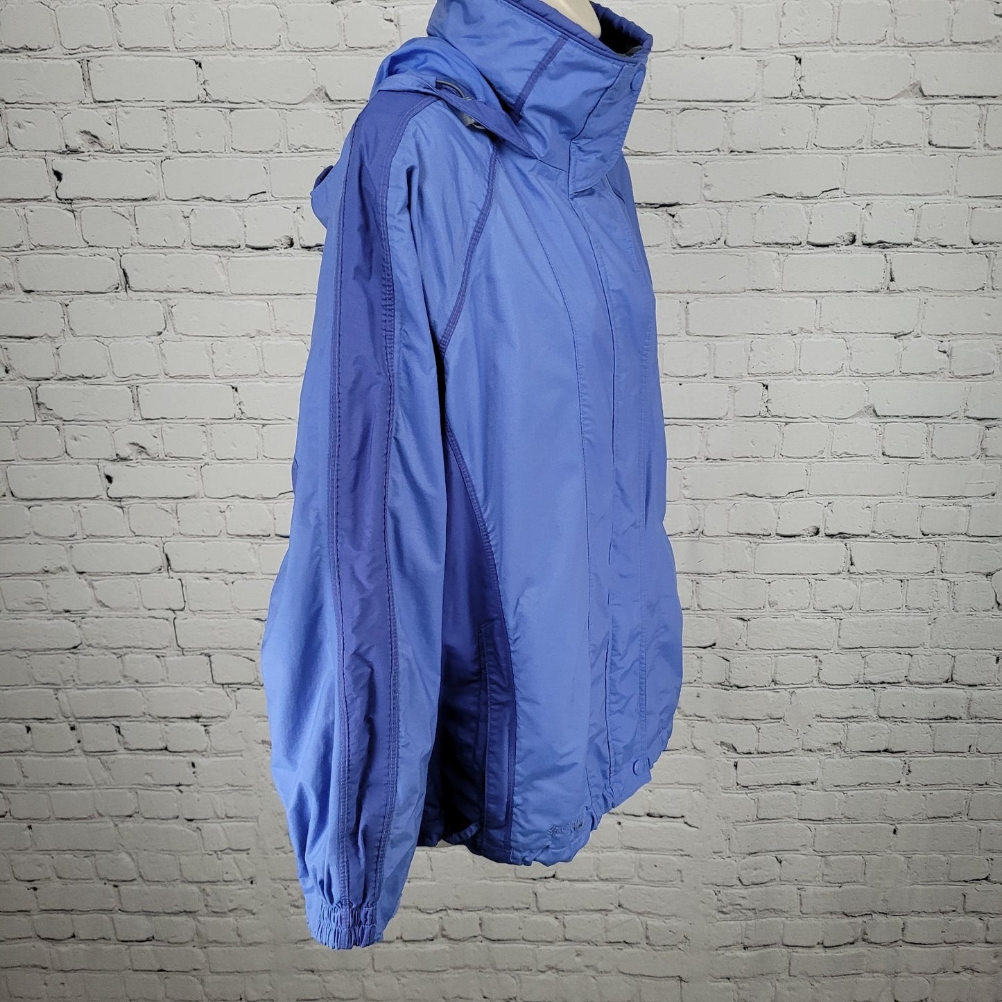 Columbia Blue Vertex Omni Shield Bugaboo Hooded Waterproof Jacket Size Medium M