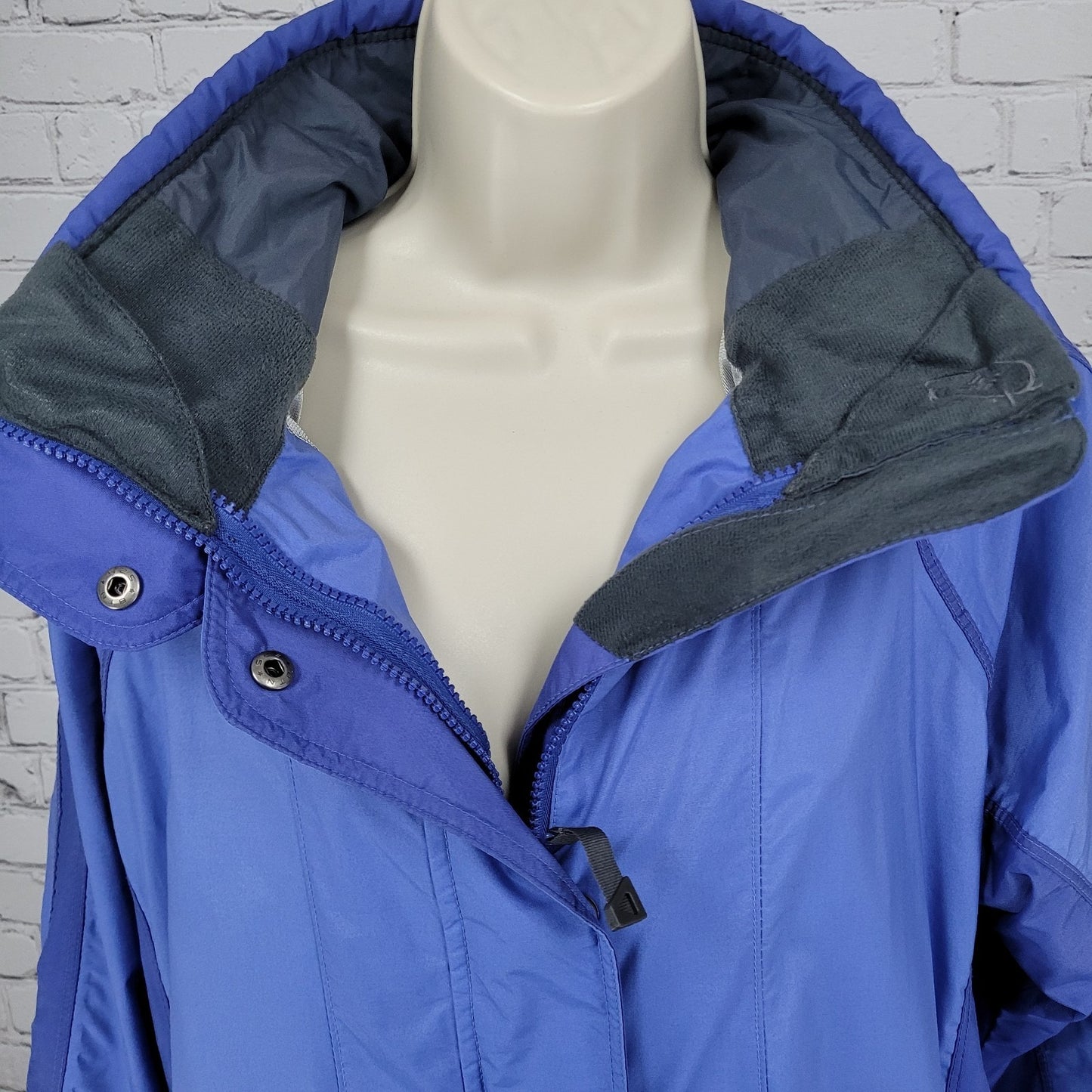 Columbia Blue Vertex Omni Shield Bugaboo Hooded Waterproof Jacket Size Medium M