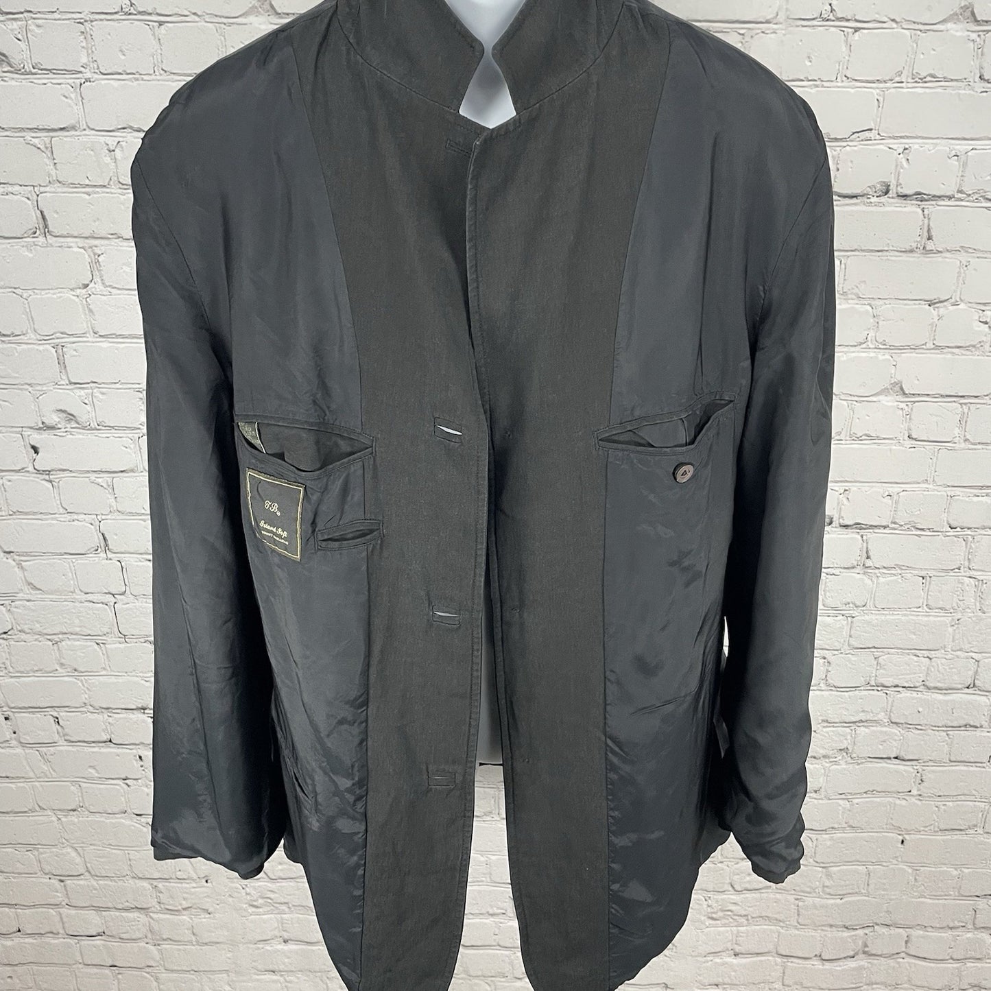Tommy Bahama Black Silk Linen Island Soft Lightweight Blazer Jacket Size Large L