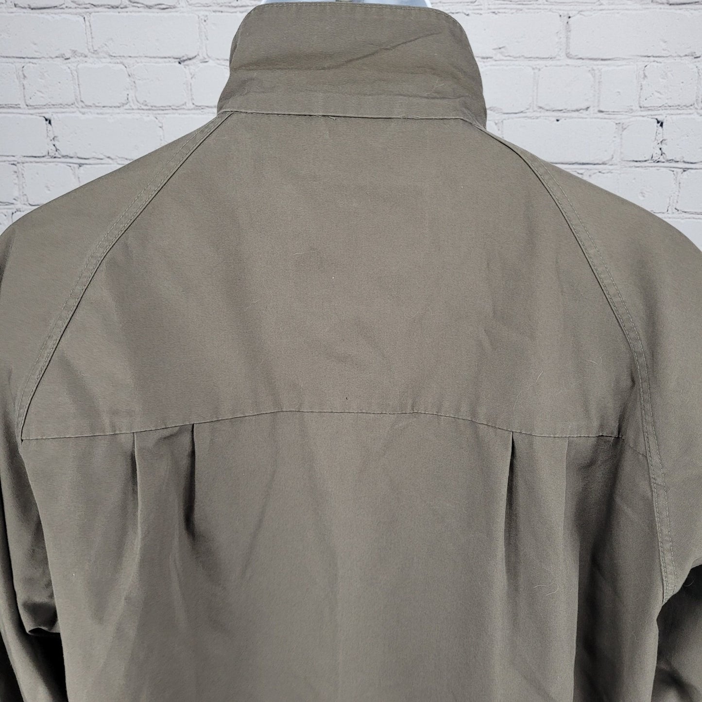 London Fog Brown Limited Edition Water Repellent Lightweight Jacket Large Long