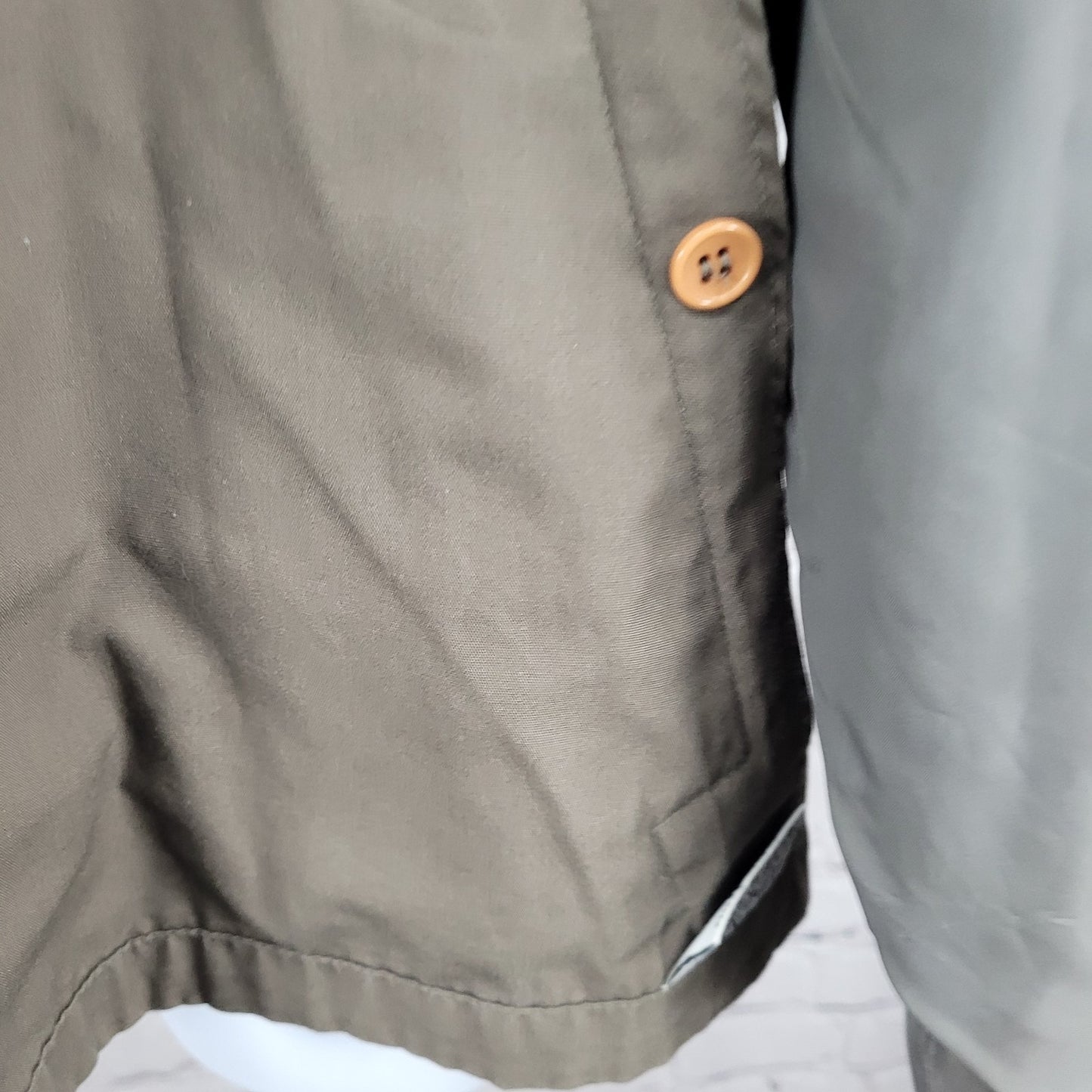 London Fog Brown Limited Edition Water Repellent Lightweight Jacket Large Long