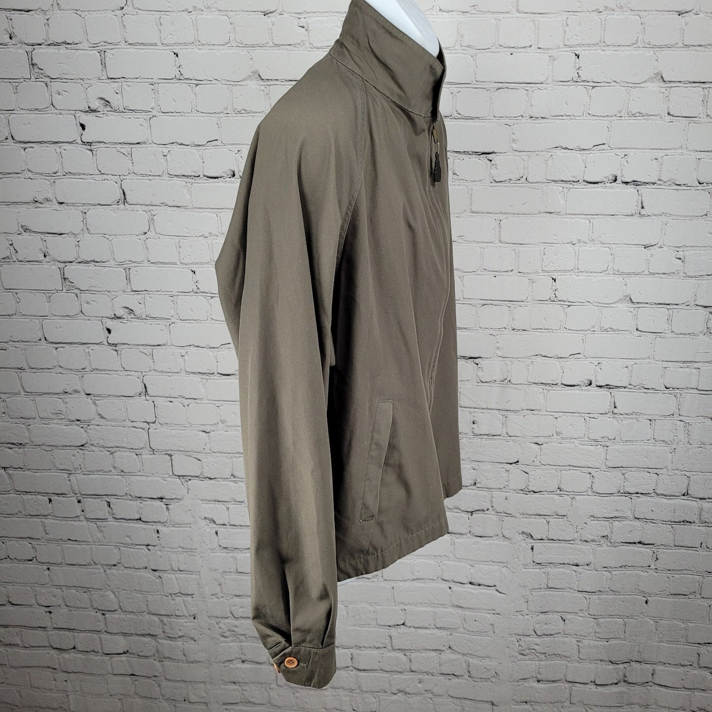 London Fog Brown Limited Edition Water Repellent Lightweight Jacket Large Long