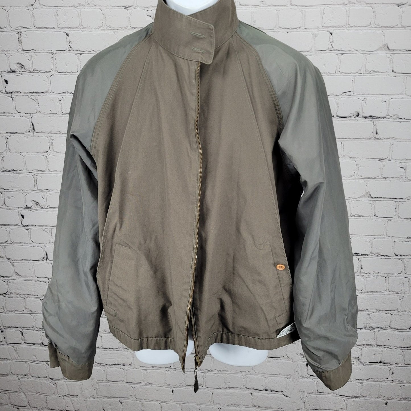 London Fog Brown Limited Edition Water Repellent Lightweight Jacket Large Long
