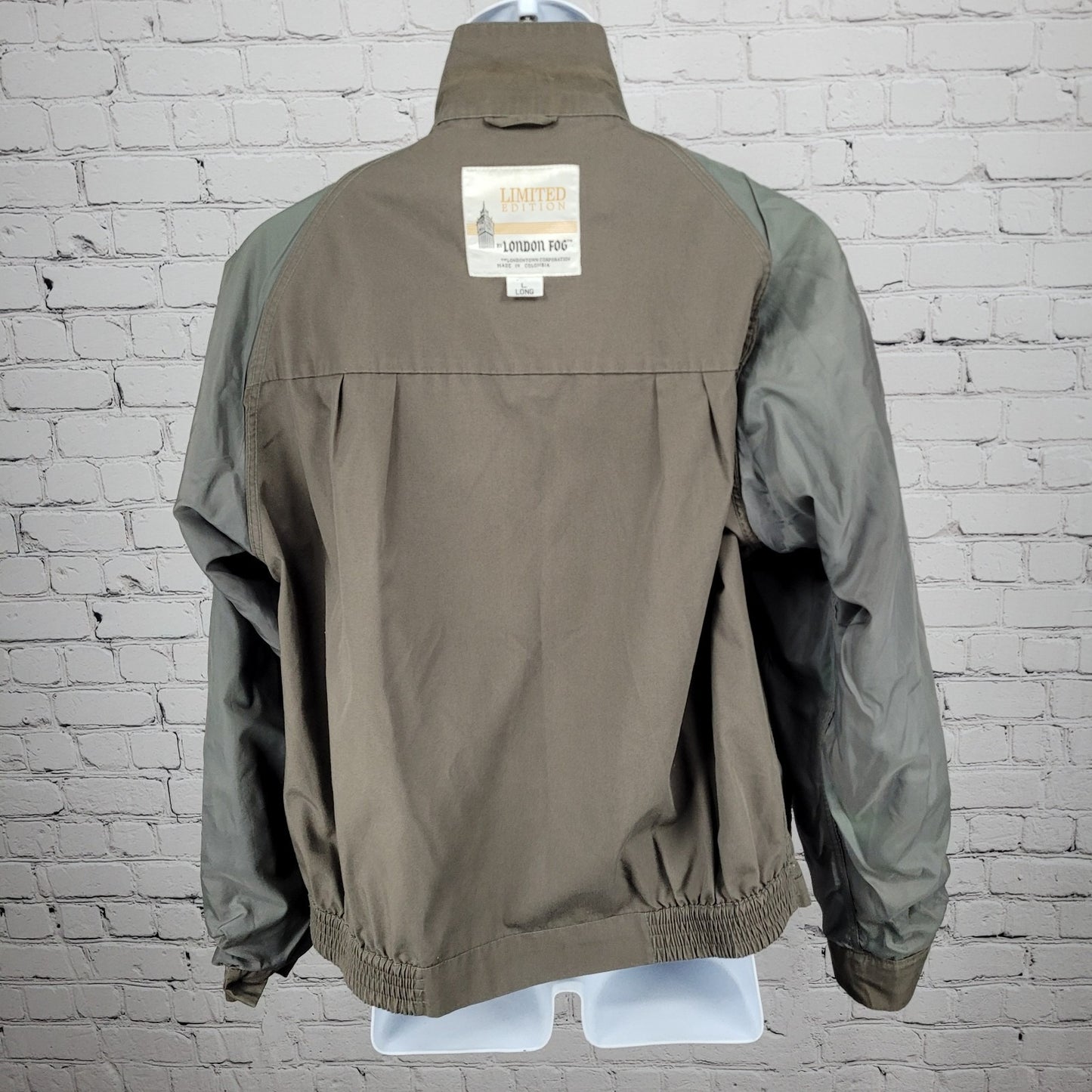 London Fog Brown Limited Edition Water Repellent Lightweight Jacket Large Long