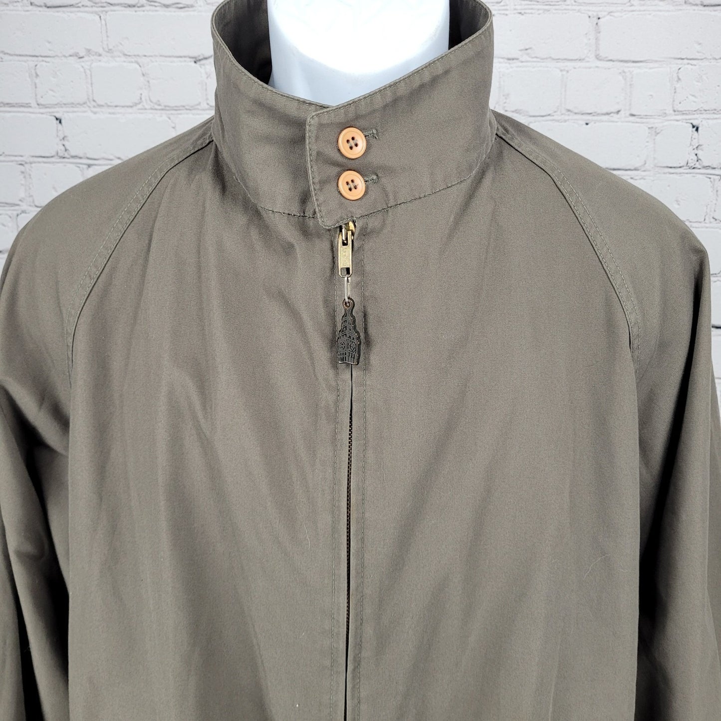 London Fog Brown Limited Edition Water Repellent Lightweight Jacket Large Long