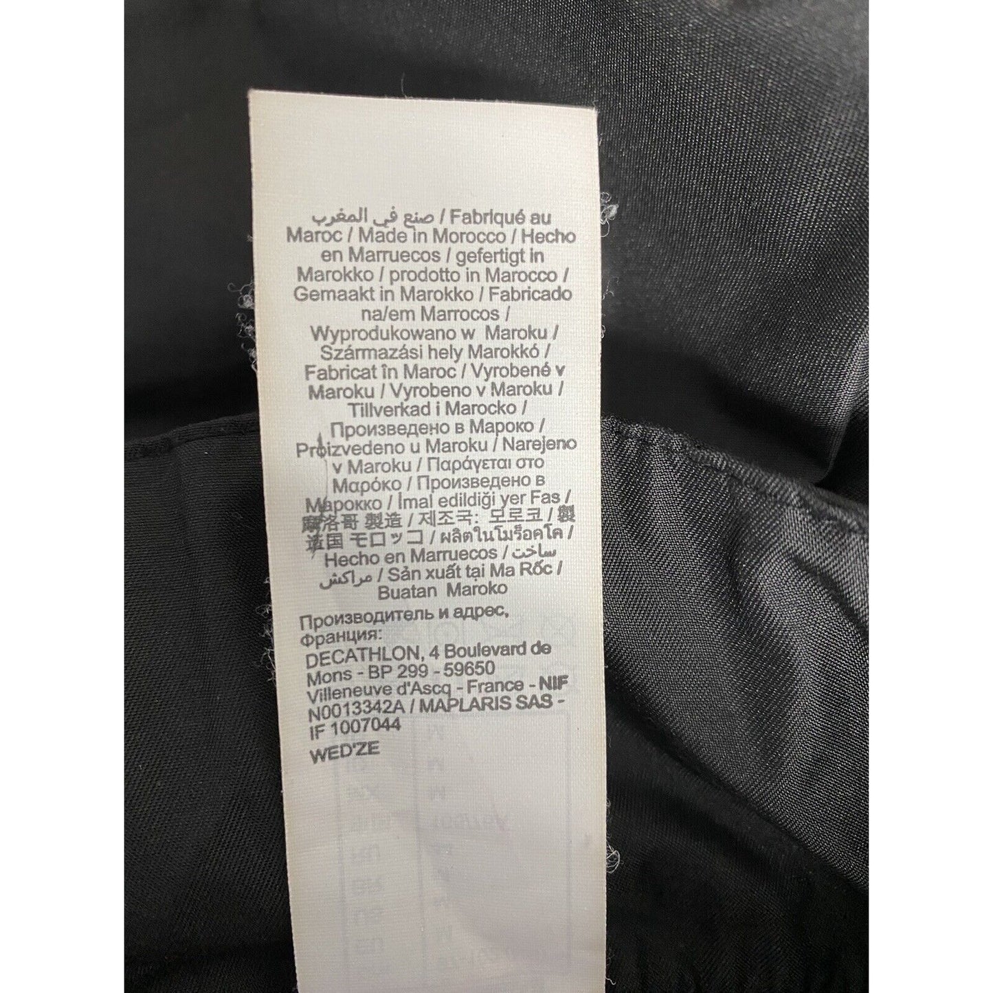 Wed’ze Decathlon Black Adj. Waist And Legs Snow Ski Pants Zip Pockets M