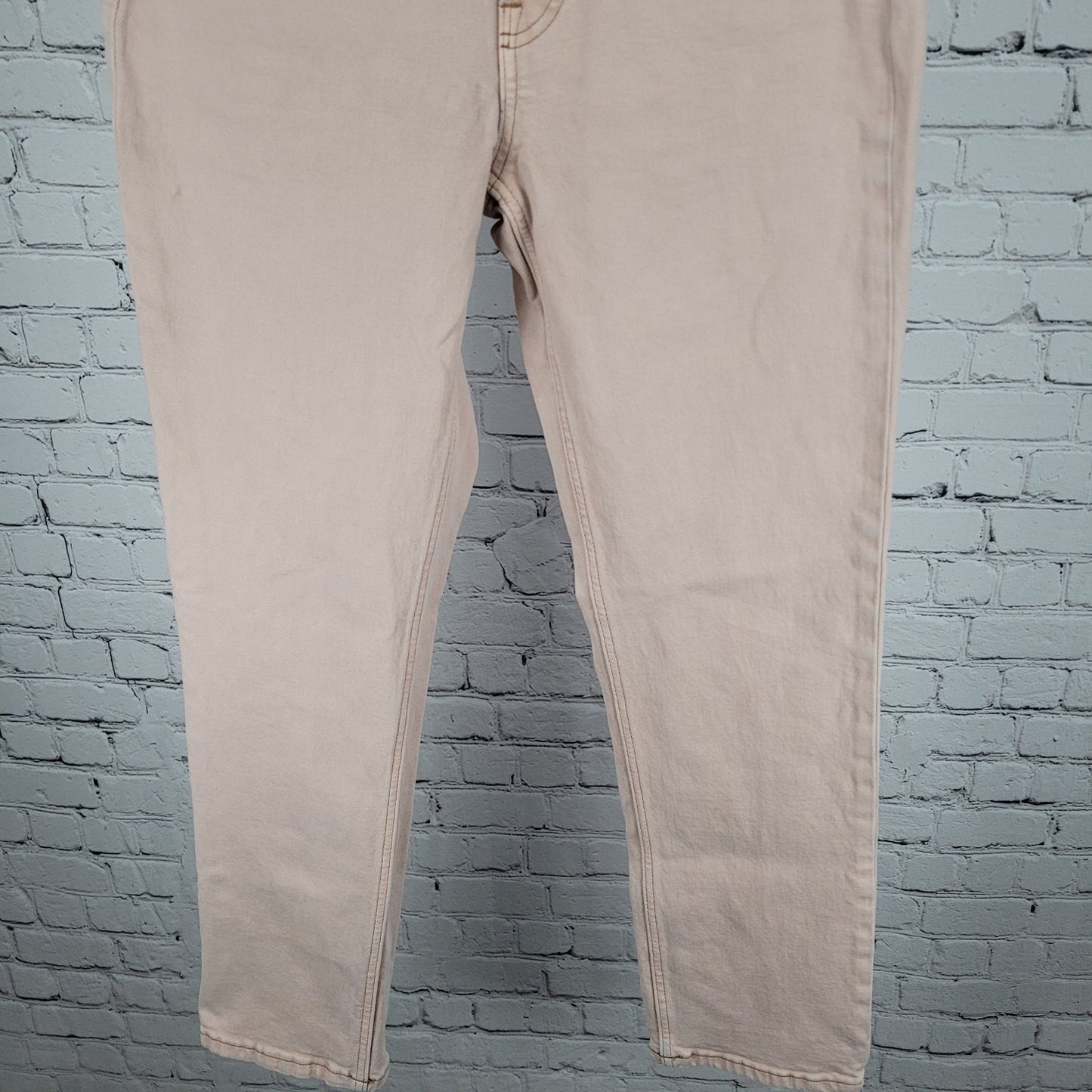 Everlane Pink Organic Cotton The Way High Slim Straight Leg Jeans 27S (27x28)
