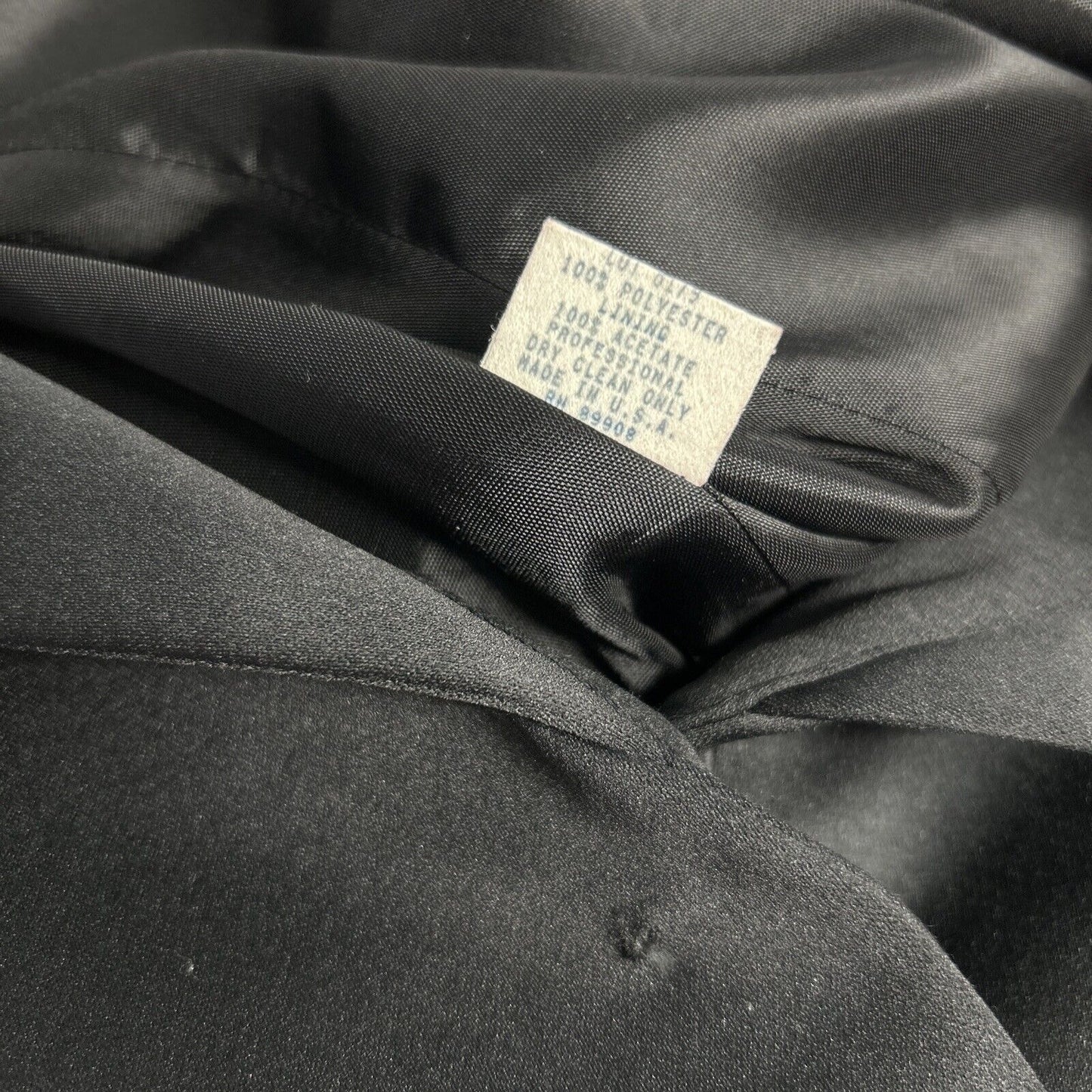 VTG Victor Costa For Nahdree Solid Black Single Button Blazer Jacket Women’s 12