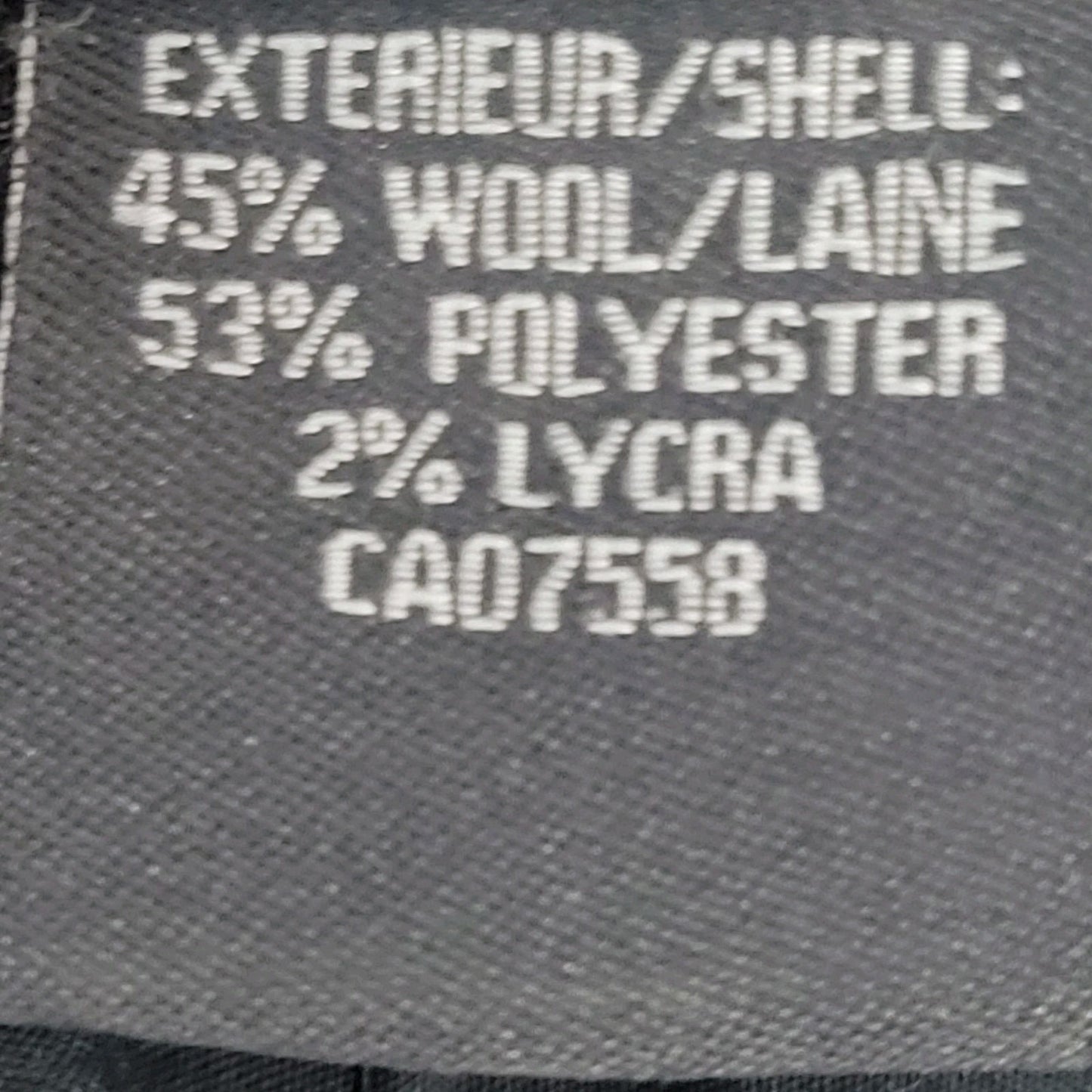 Mexx Black Striped Wool Blend Lightweight Mid Rise Dress Pants Size 46 (30x30)