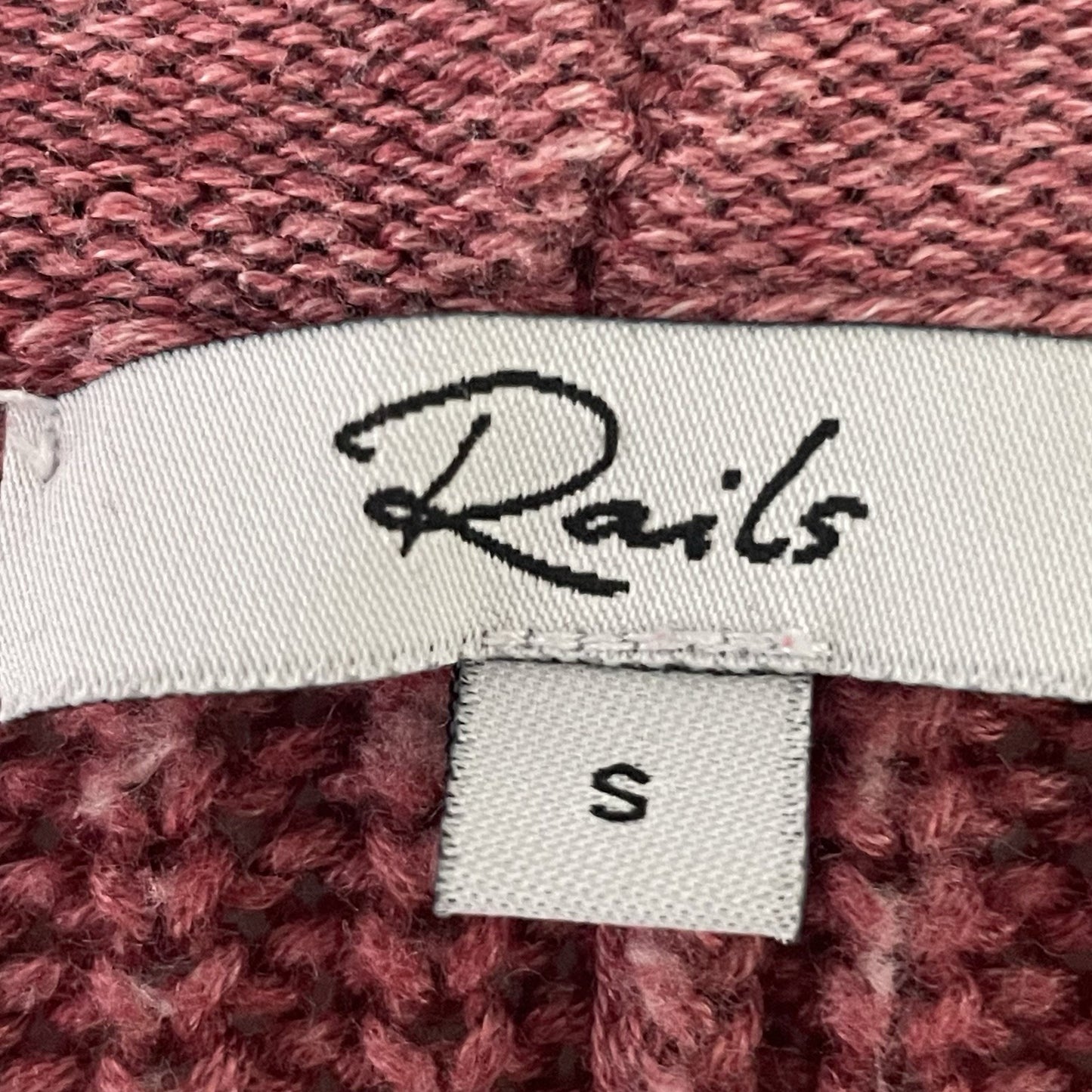 Rails Muted Pink Knit Boxy Drop Shoulder Lightweight Sweater Size Small S