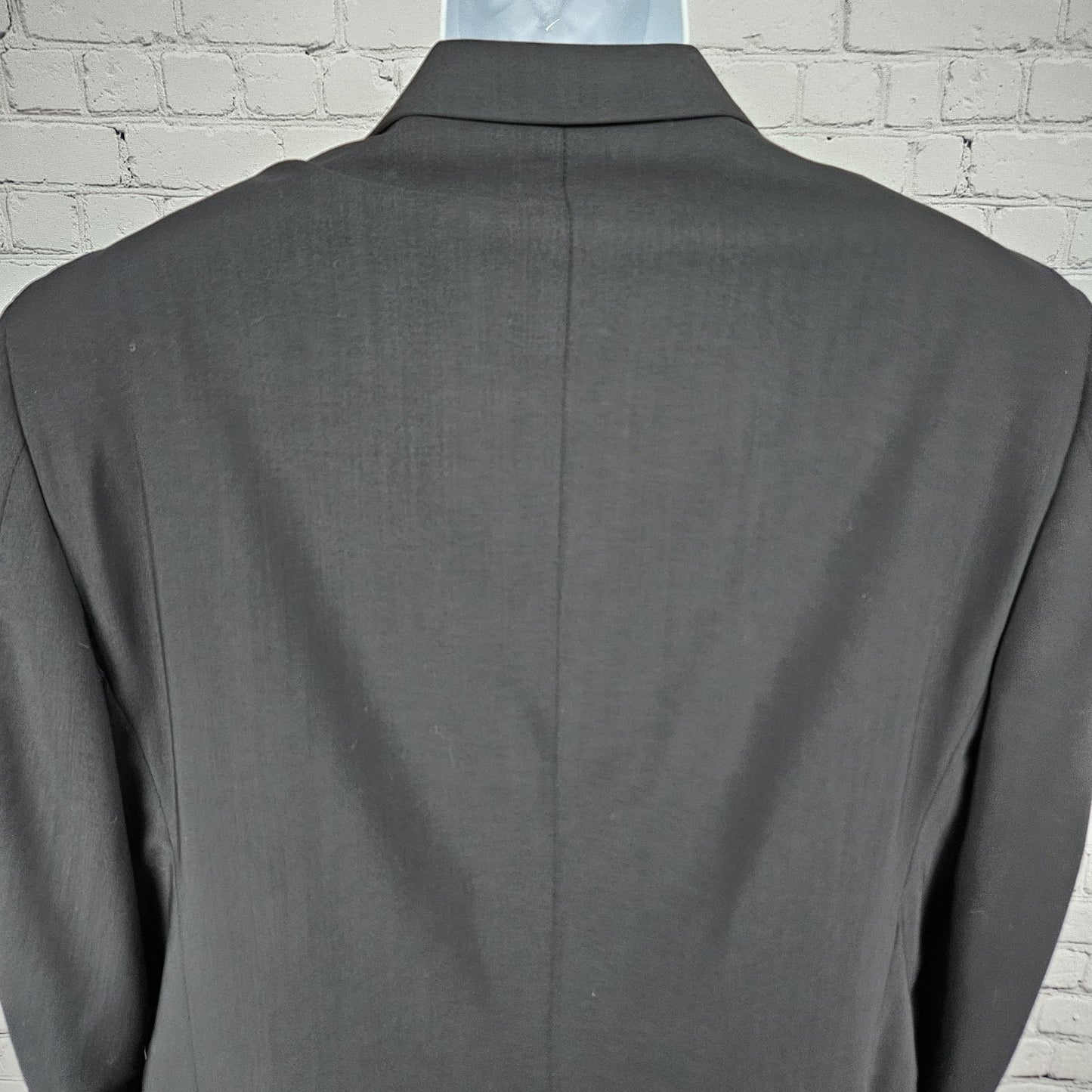 Joseph Abboud Nordstrom Black Wool Blend Full Suit 2 Piece 3 Button US 40R 32x31