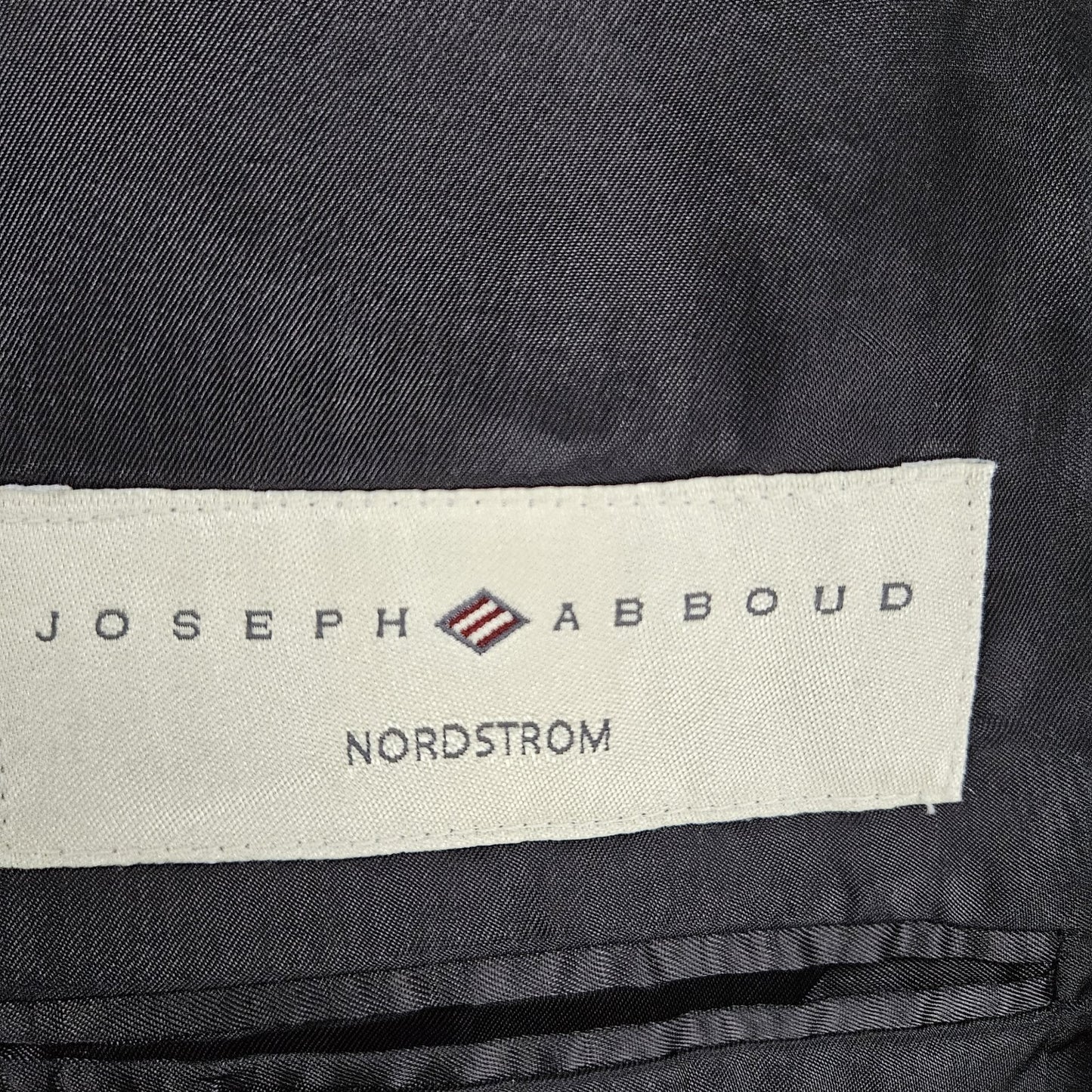 Joseph Abboud Nordstrom Black Wool Blend Full Suit 2 Piece 3 Button US 40R 32x31