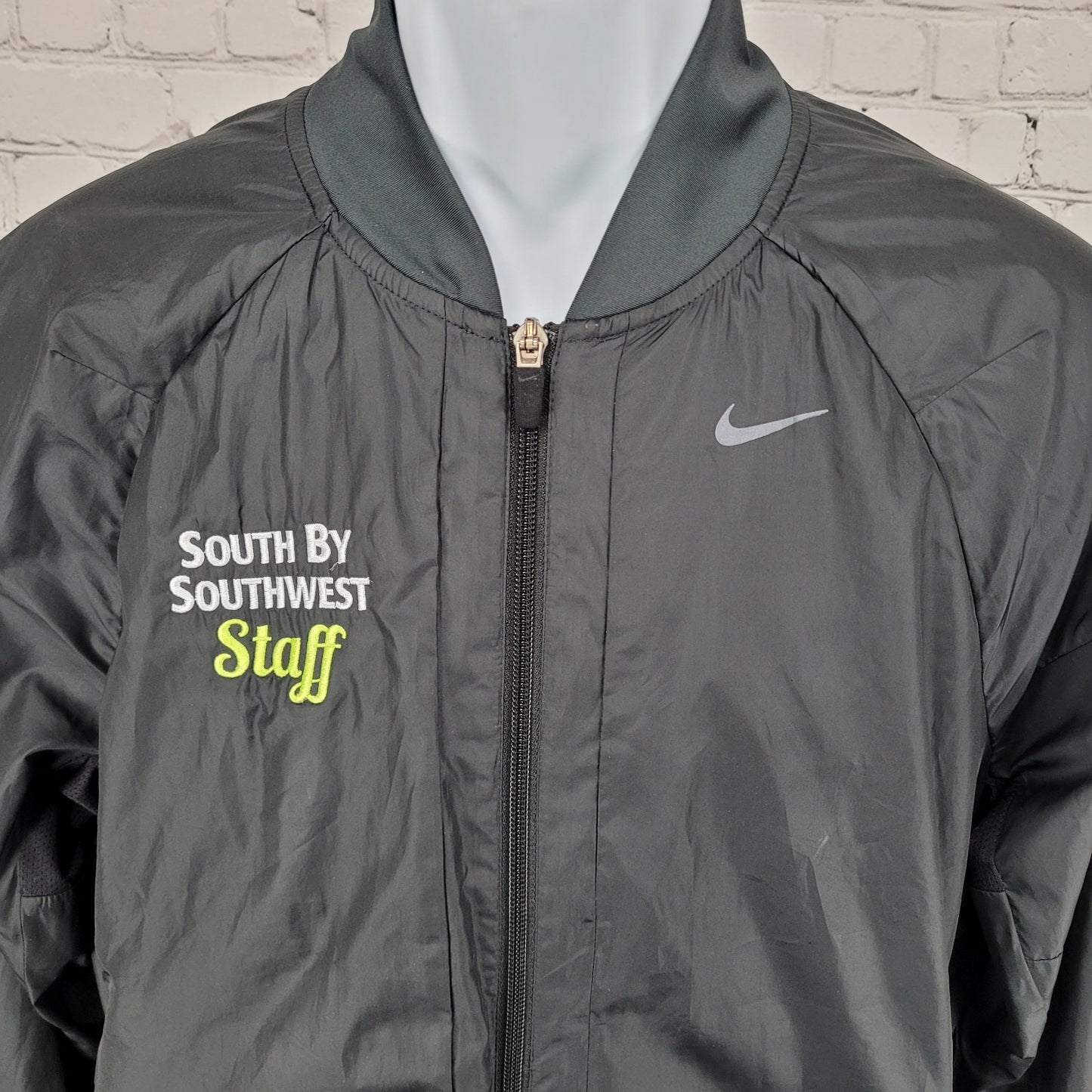 SXSW South By Southwest Staff Nike Black Windbreaker Jacket Size Medium M