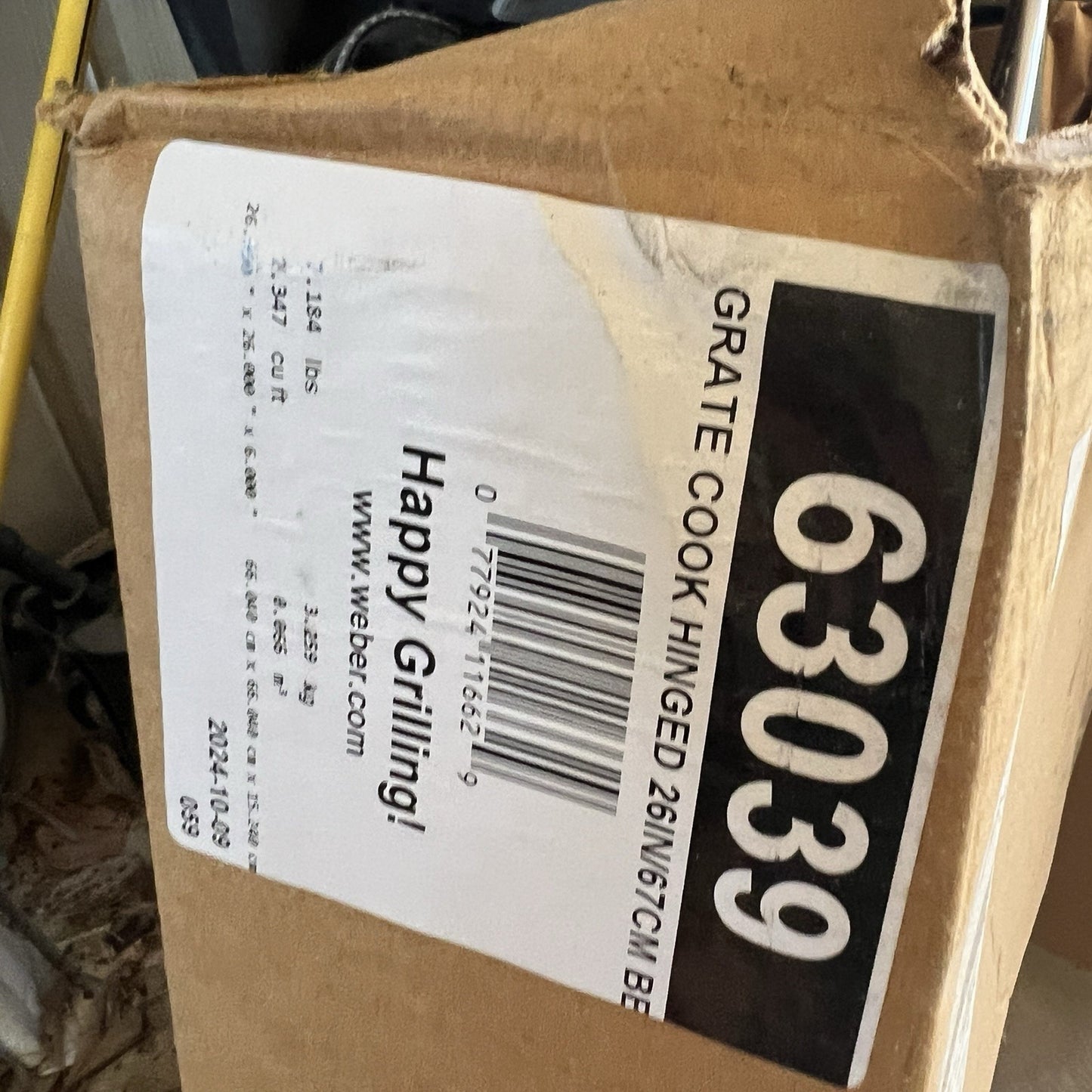 NIB Weber 26” Hinged Replacement Charcoal Grill Cooking Grate