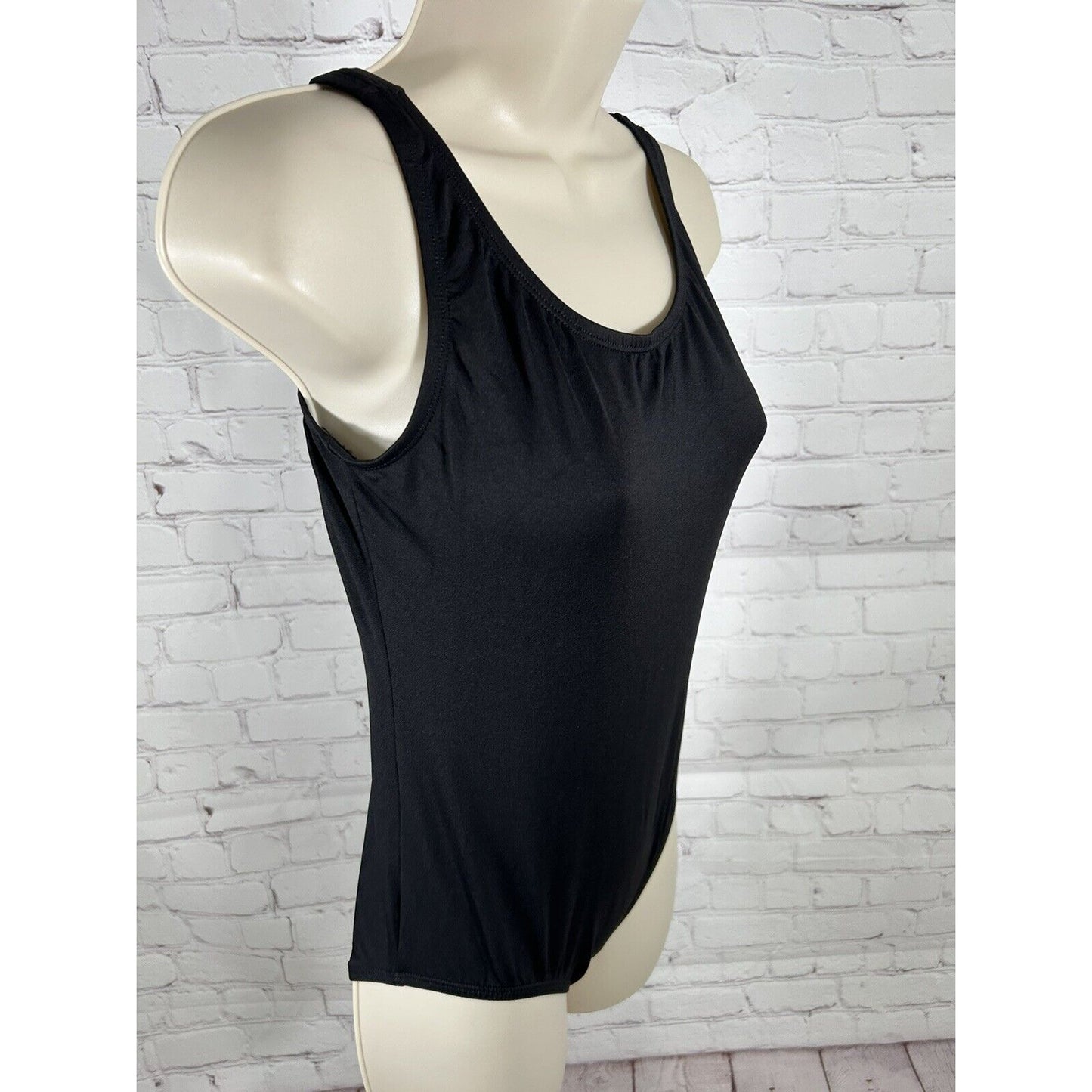 Body Wrappers Solid Black One Piece Classic Youth Dance/ Gymnastics Leotard XL